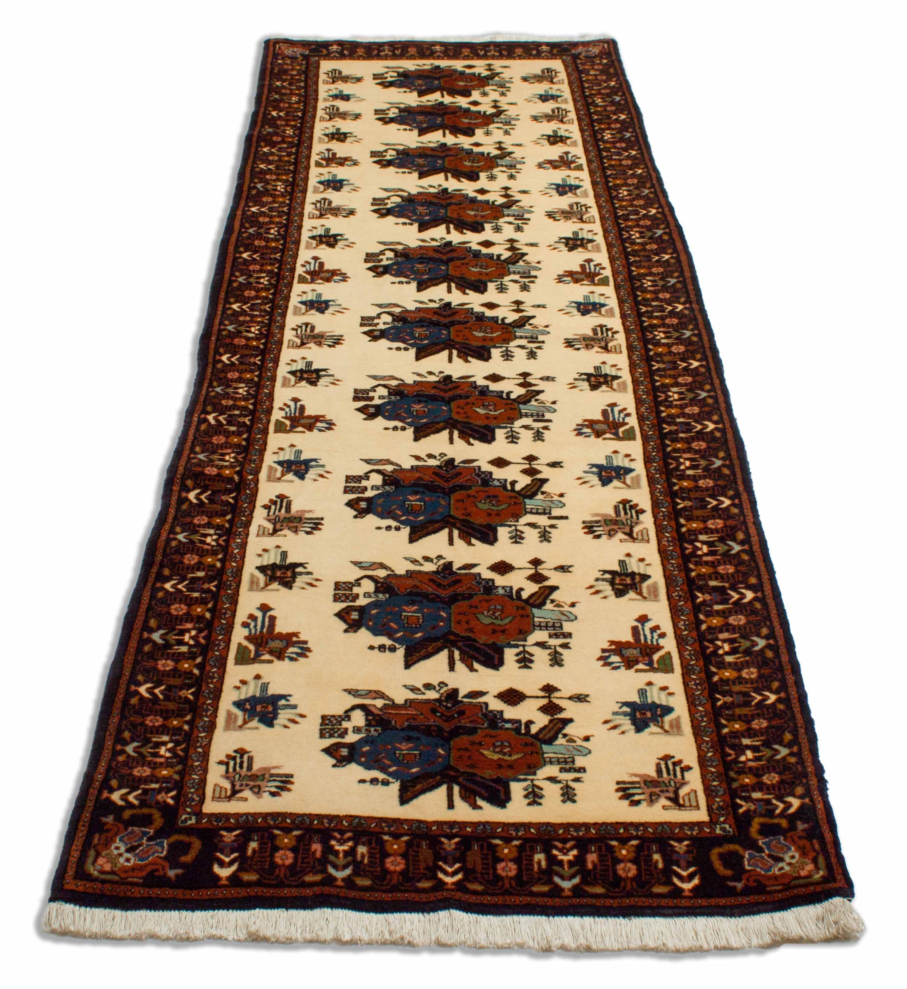 Eine Fotoaufnahme eines Sirjan Teppichs.