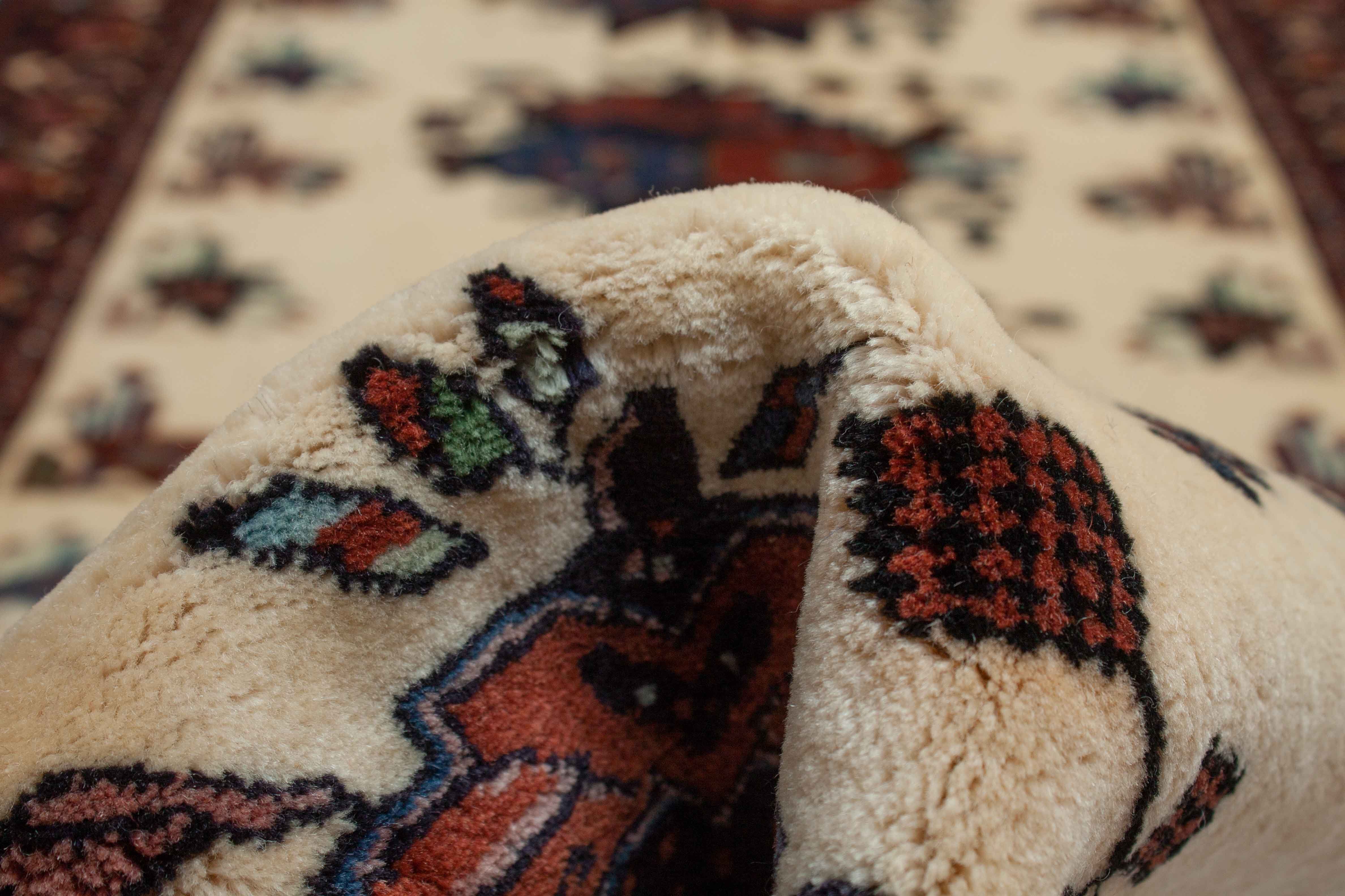 Eine Fotoaufnahme eines Sirjan Teppichs.