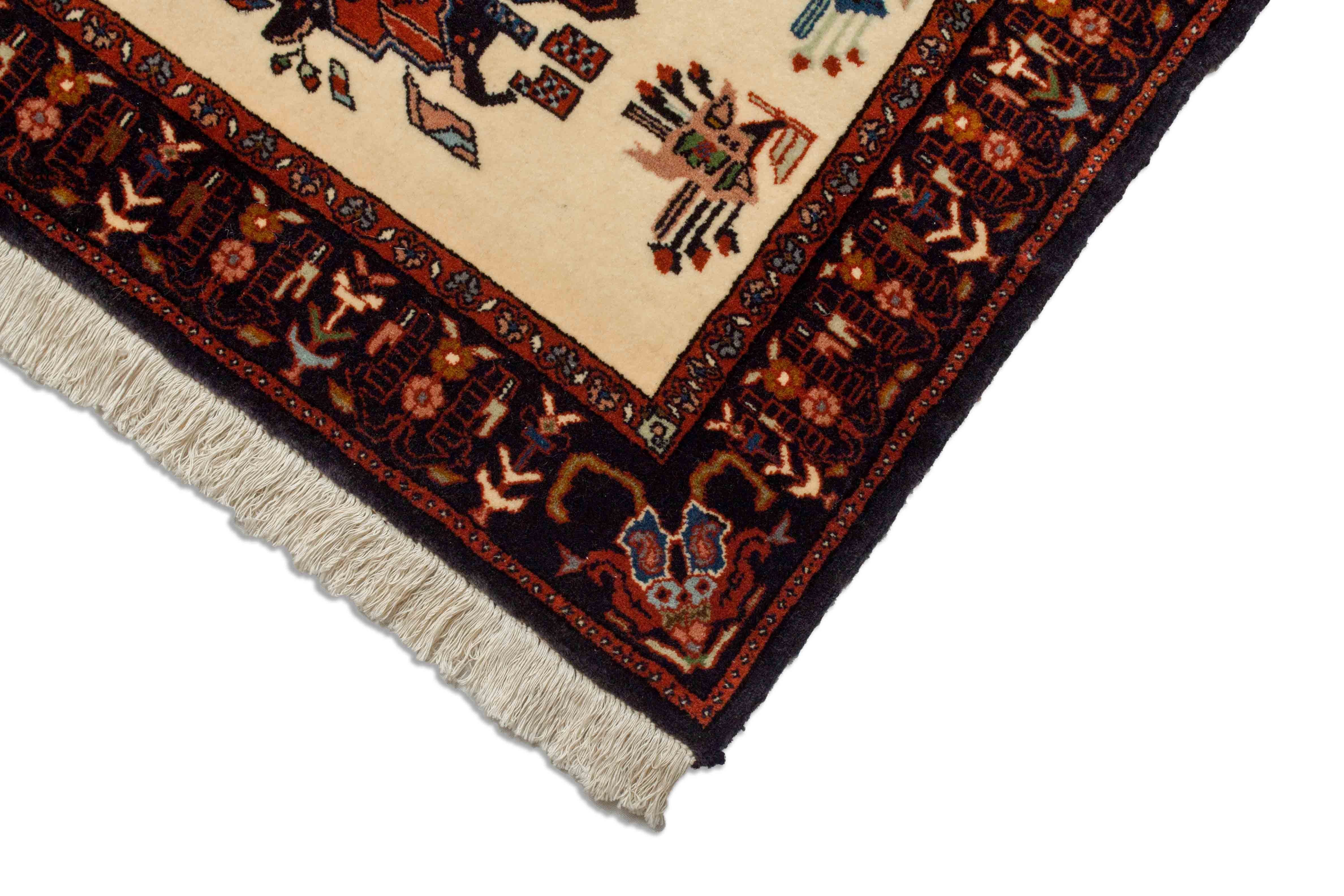 Eine Fotoaufnahme eines Sirjan Teppichs.