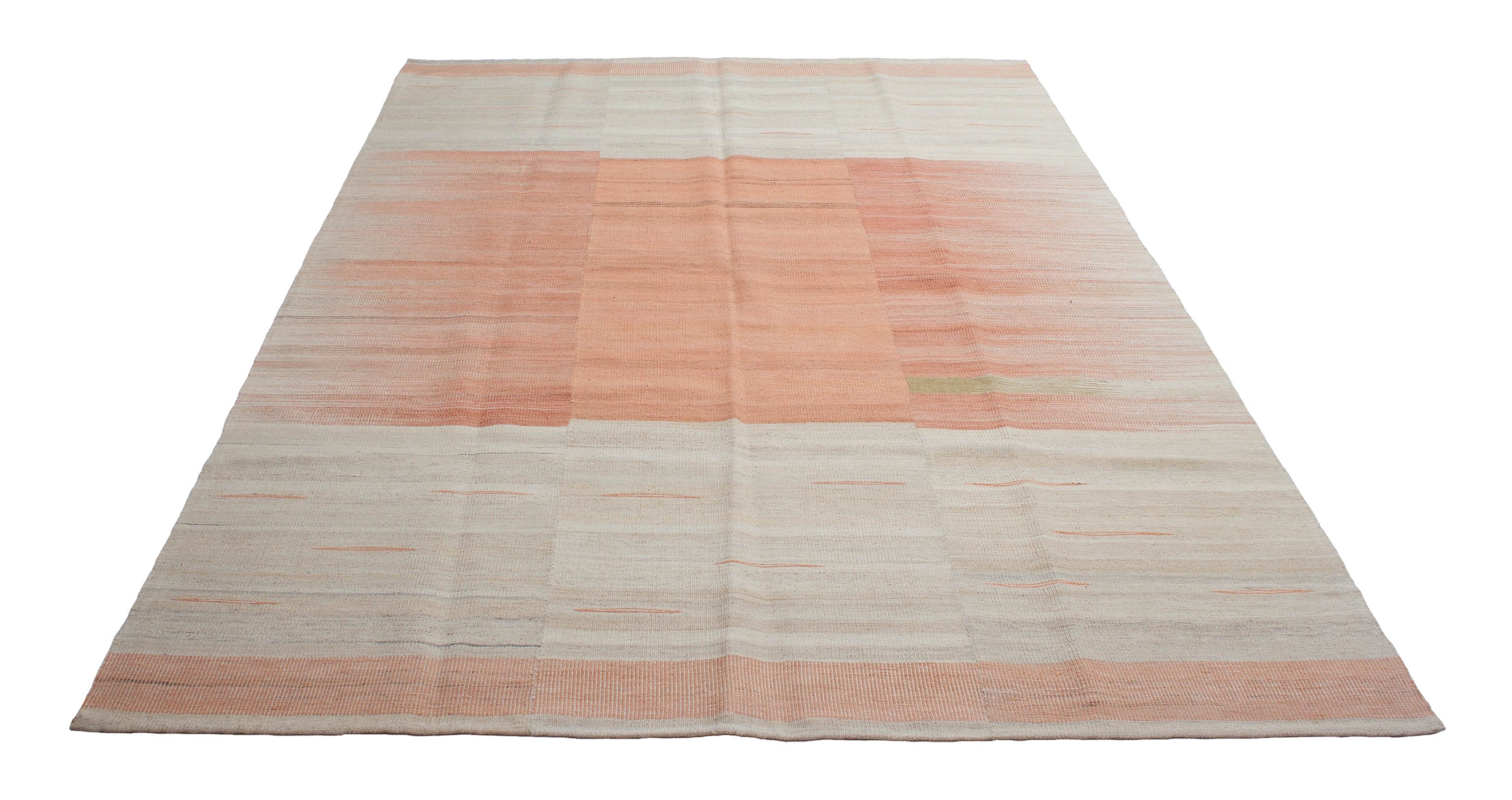 Eine Fotoaufnahme eines Kelim Teppichs.