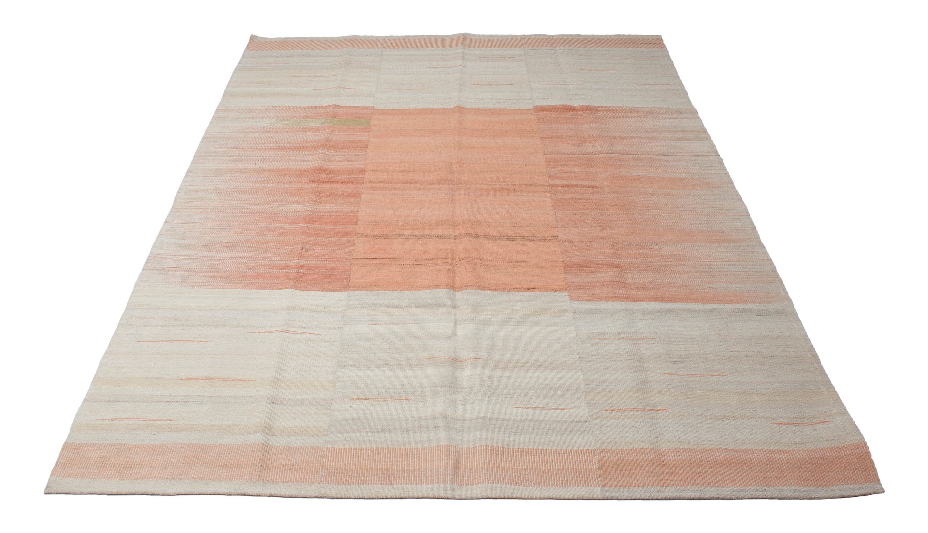 Eine Fotoaufnahme eines Kelim Teppichs.