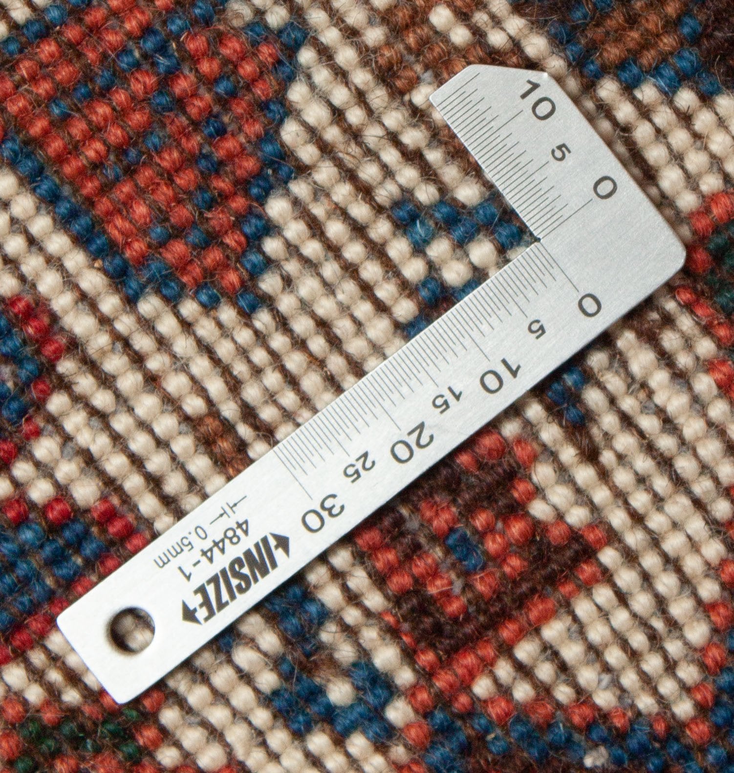 Eine Fotoaufnahme eines Yalameh Teppichs.