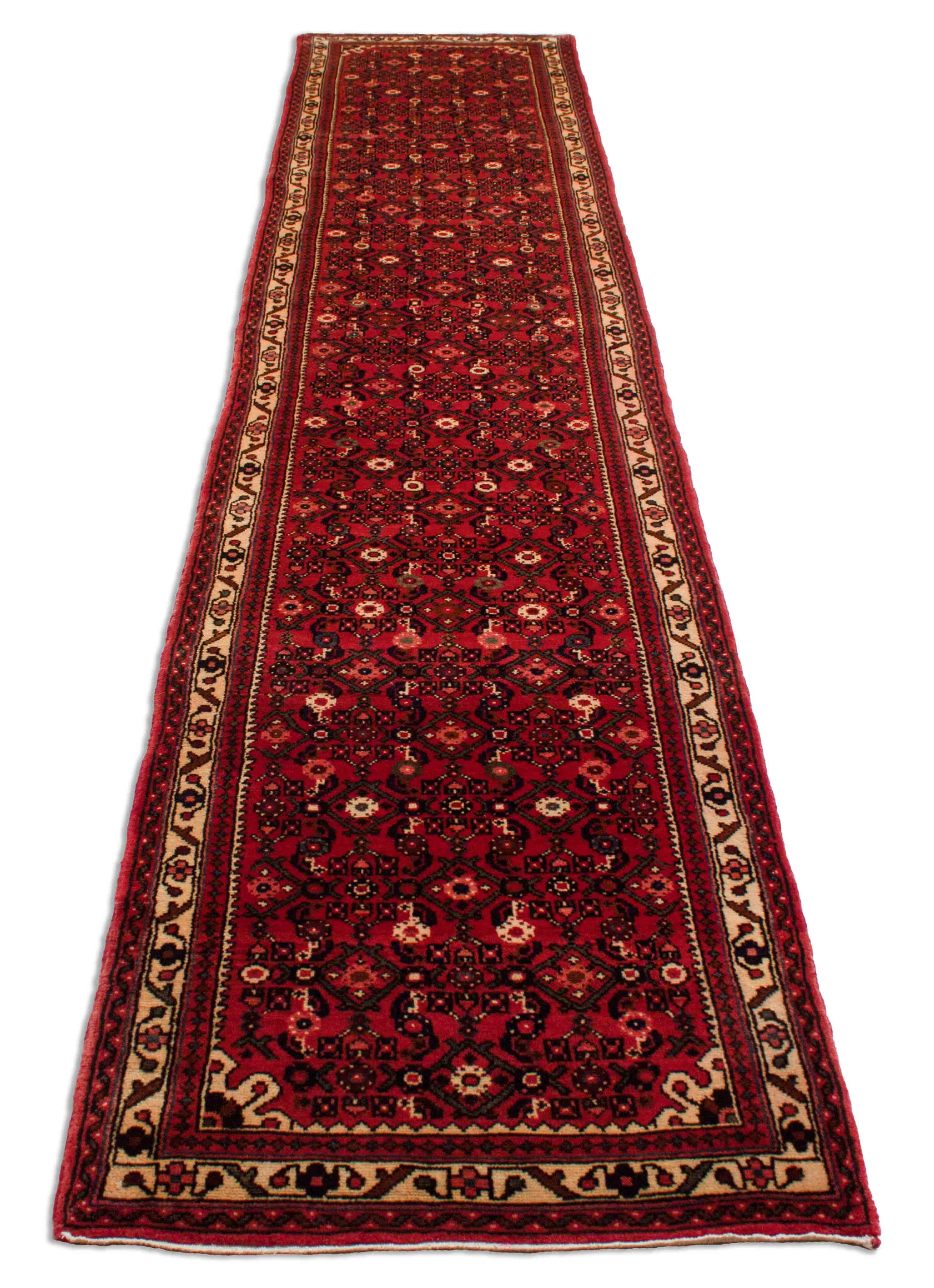 Eine Fotoaufnahme eines Hosseinabad Teppichs.