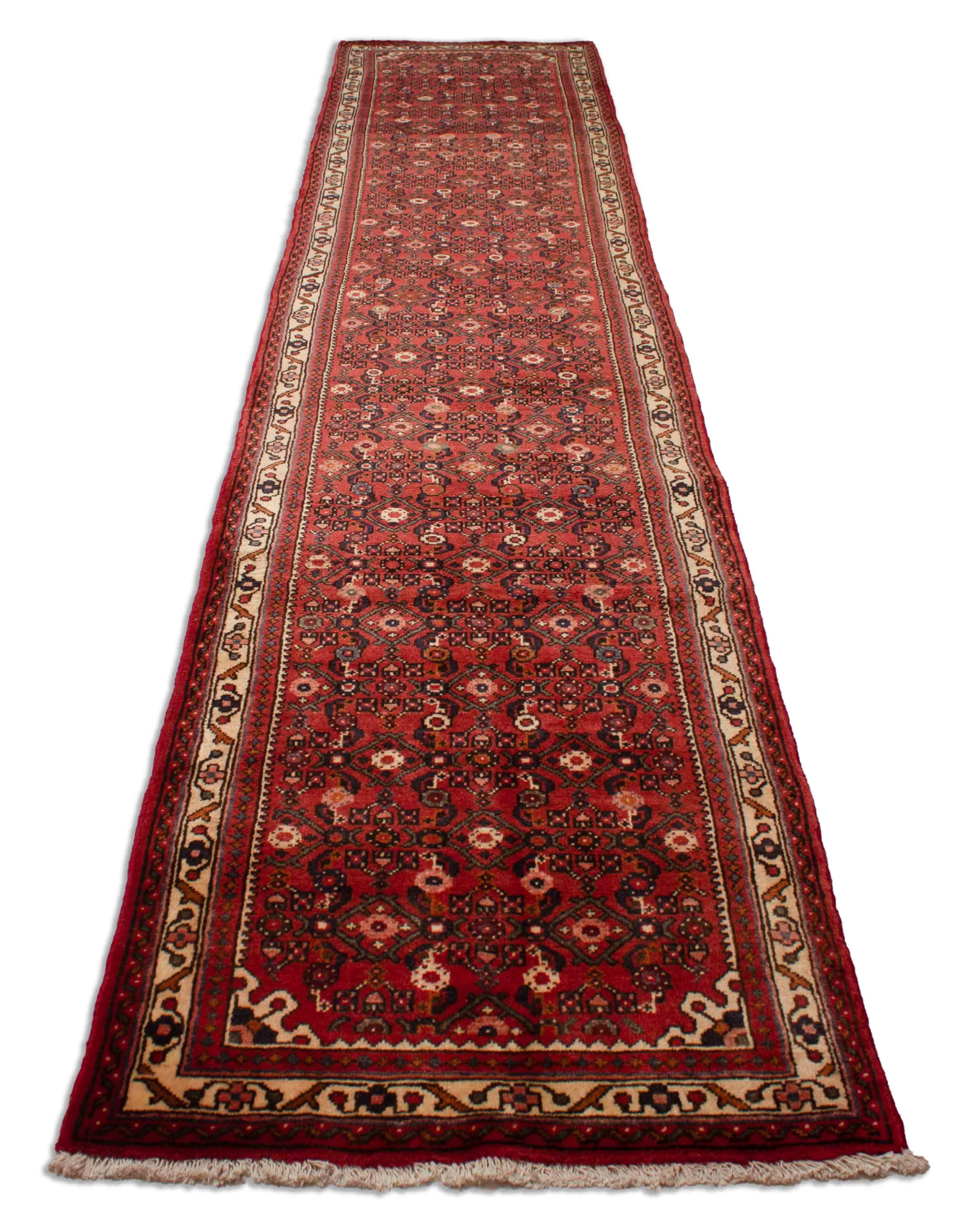 Eine Fotoaufnahme eines Hosseinabad Teppichs.