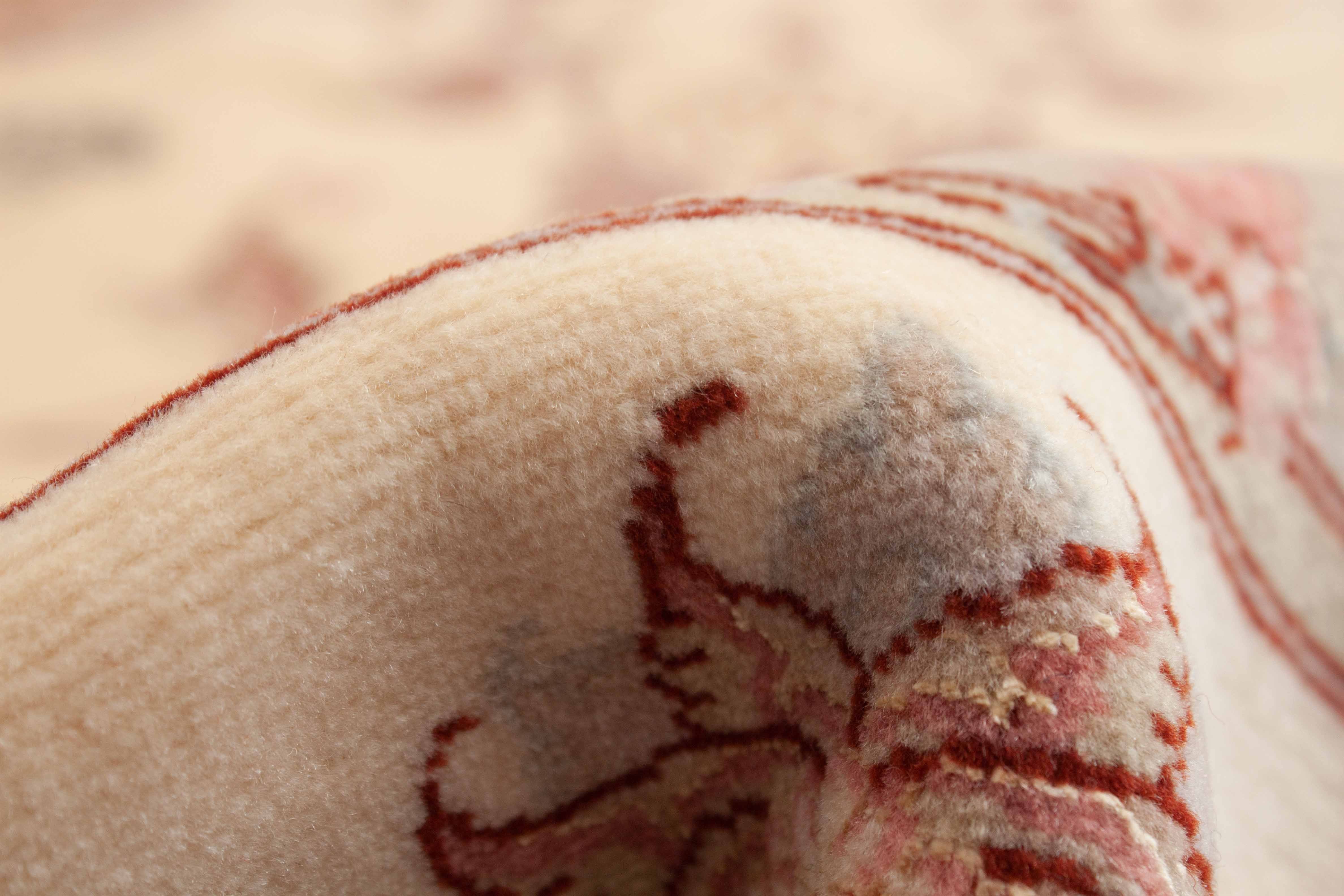 Eine Fotoaufnahme eines Täbriz Teppichs.