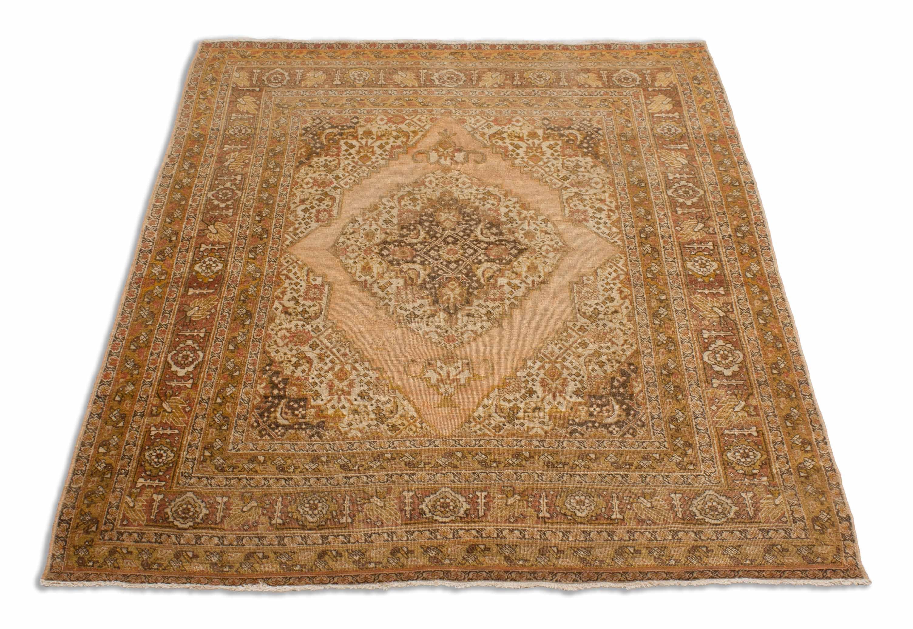 Eine Fotoaufnahme eines Täbriz Teppichs.