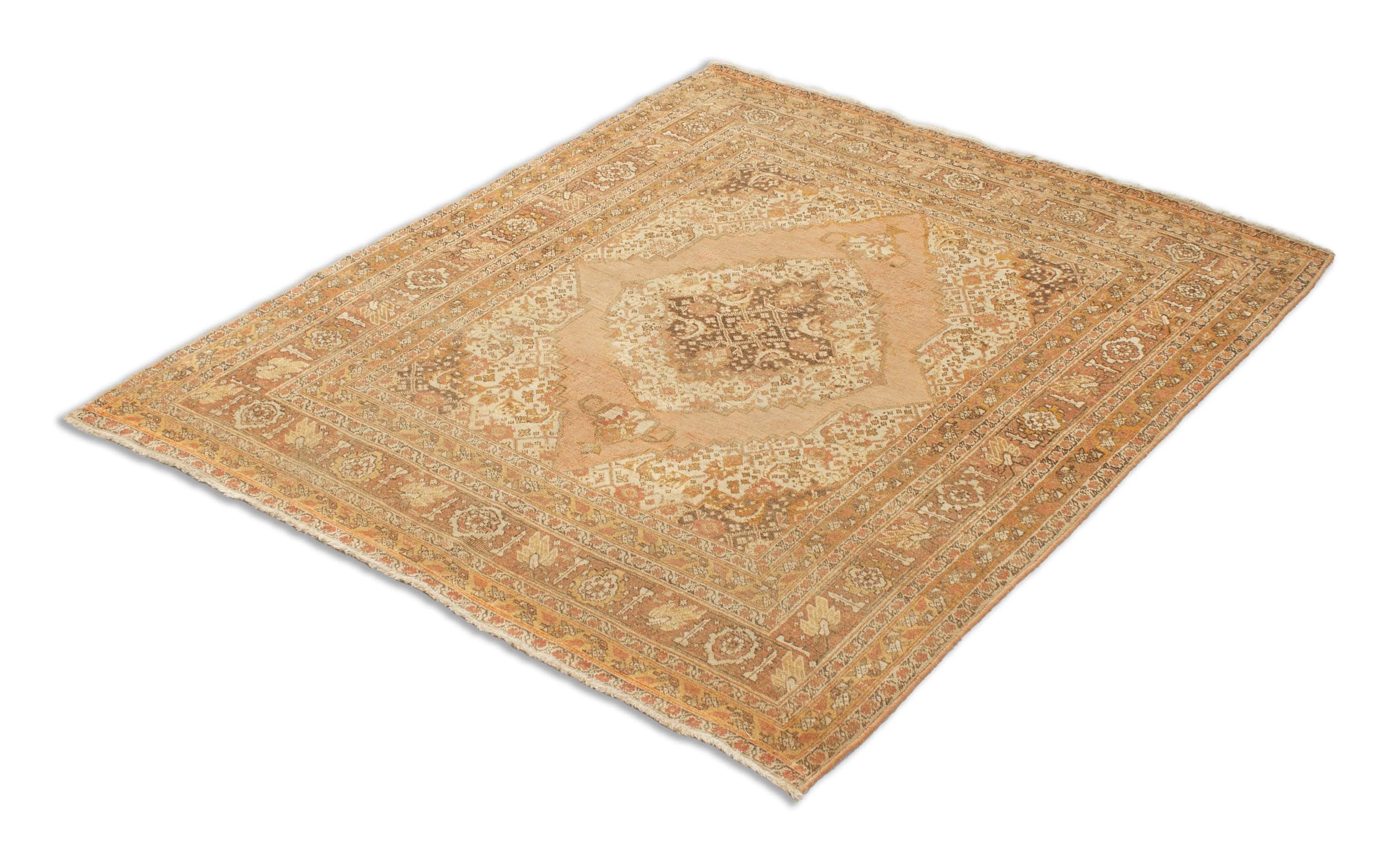 Eine Fotoaufnahme eines Täbriz Teppichs.