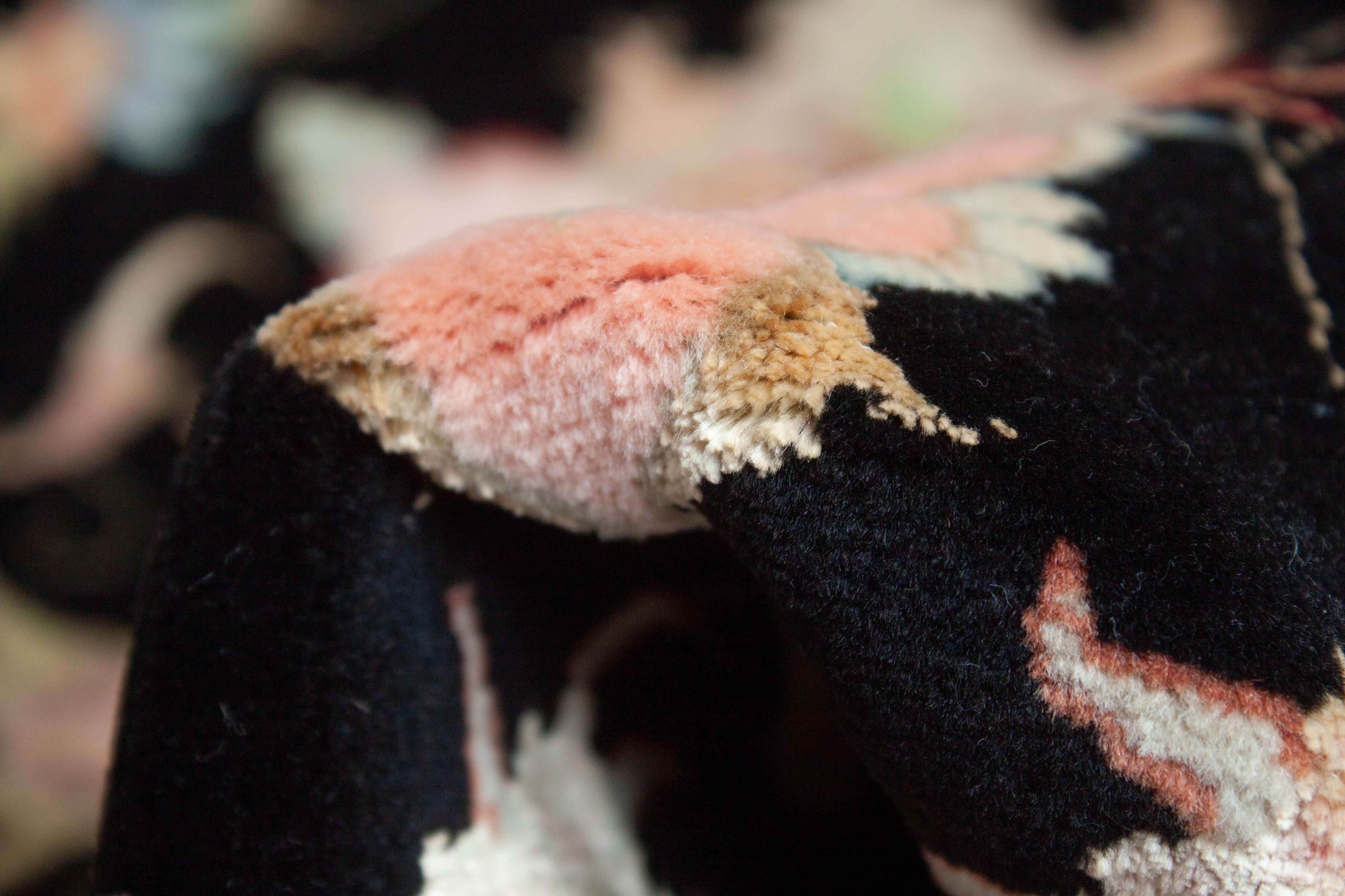 Eine Fotoaufnahme eines Täbriz Teppichs.