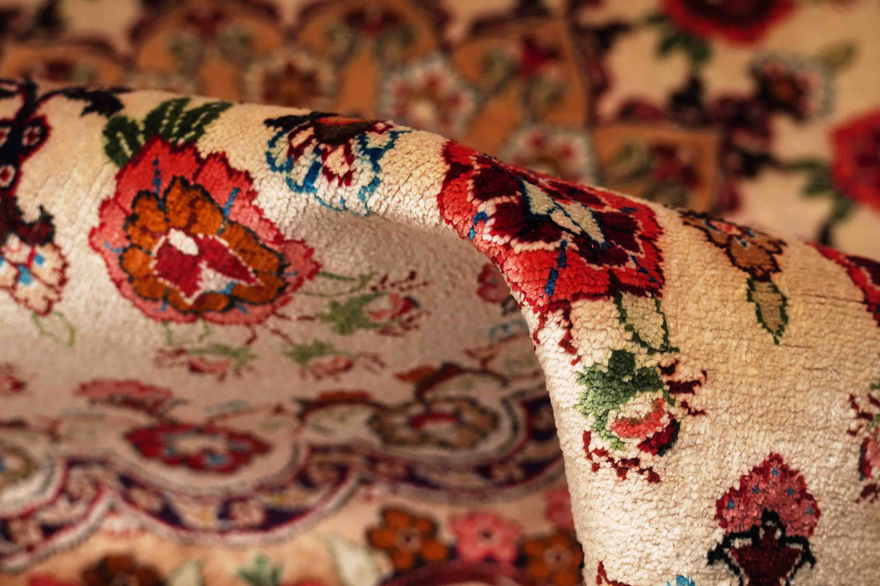 Ghom aus reiner Seide | 100 cm x 100 cm | Nr. Z-1257