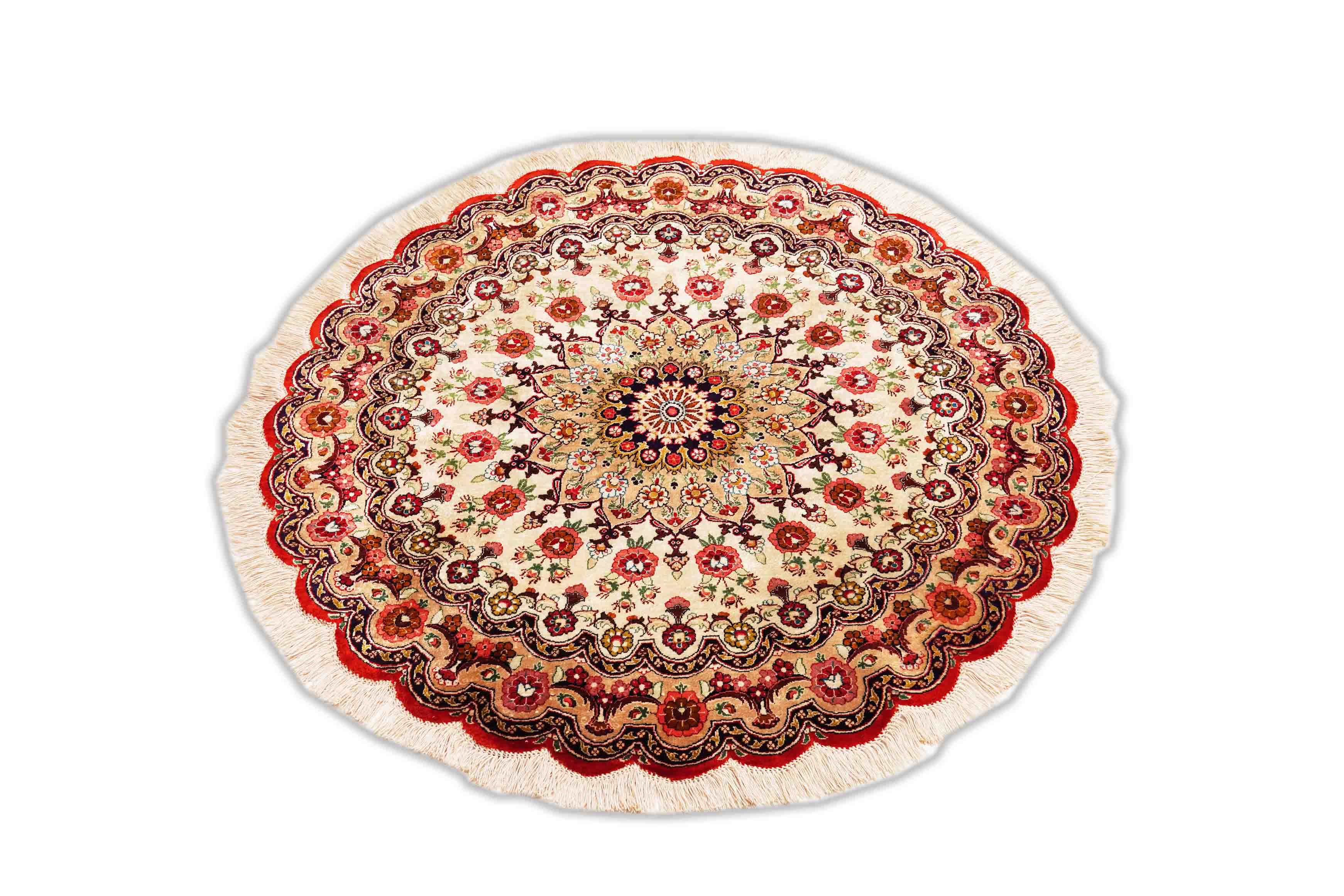 Ghom aus reiner Seide | 100 cm x 100 cm | Nr. Z-1257