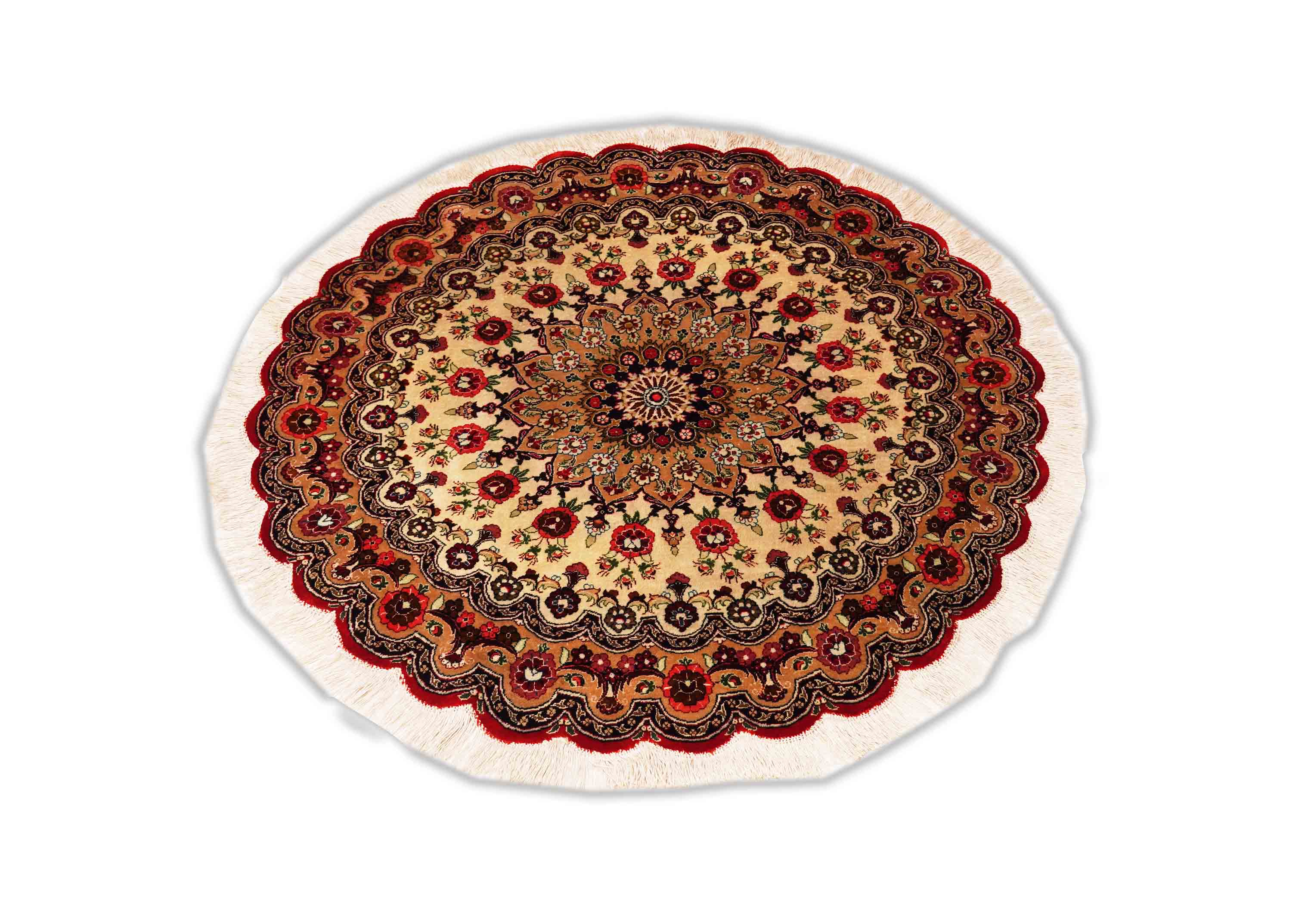 Ghom aus reiner Seide | 100 cm x 100 cm | Nr. Z-1257