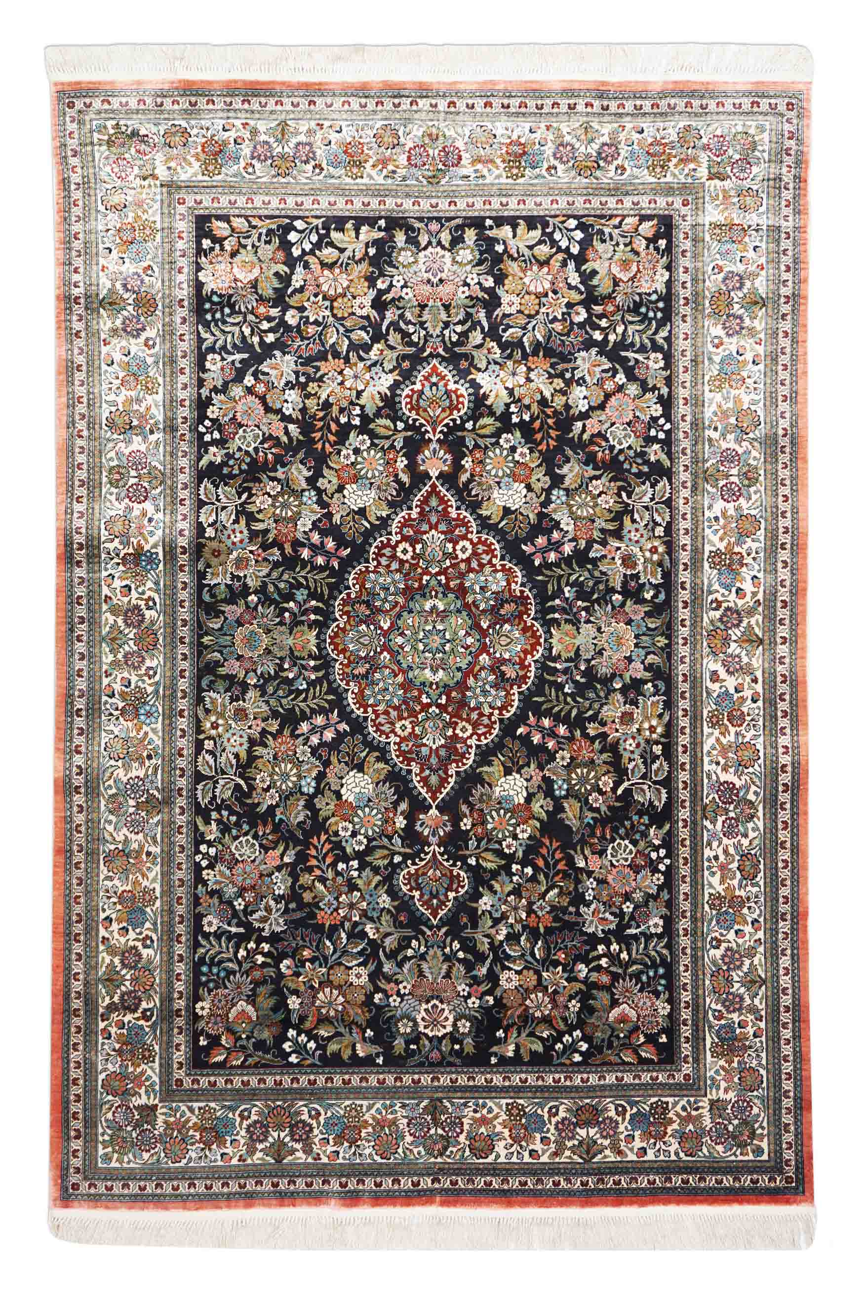 Chinesischer Hereke aus reiner Seide | 183 cm x 123 cm | Nr. Z-1319