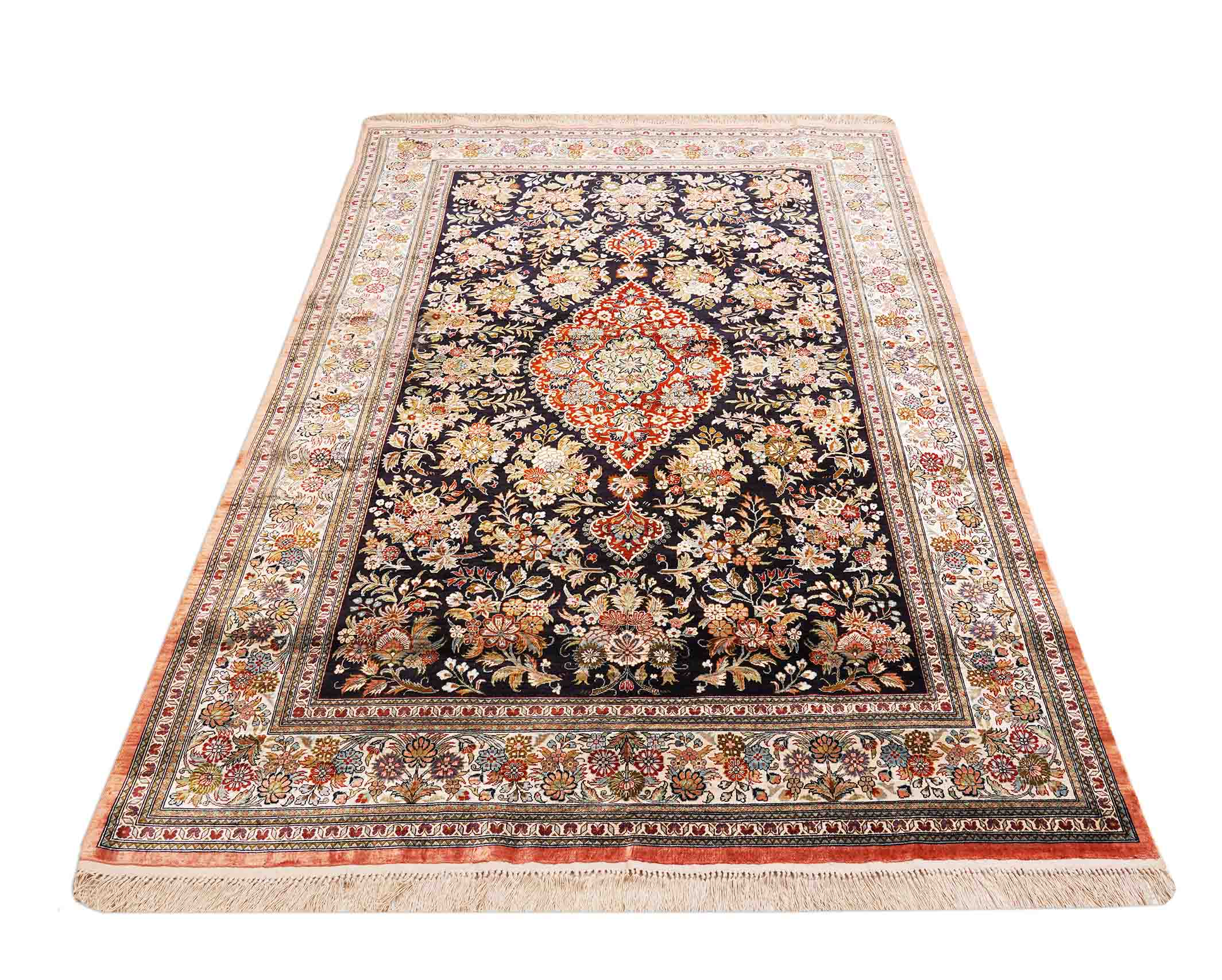 Chinesischer Hereke aus reiner Seide | 183 cm x 123 cm | Nr. Z-1319