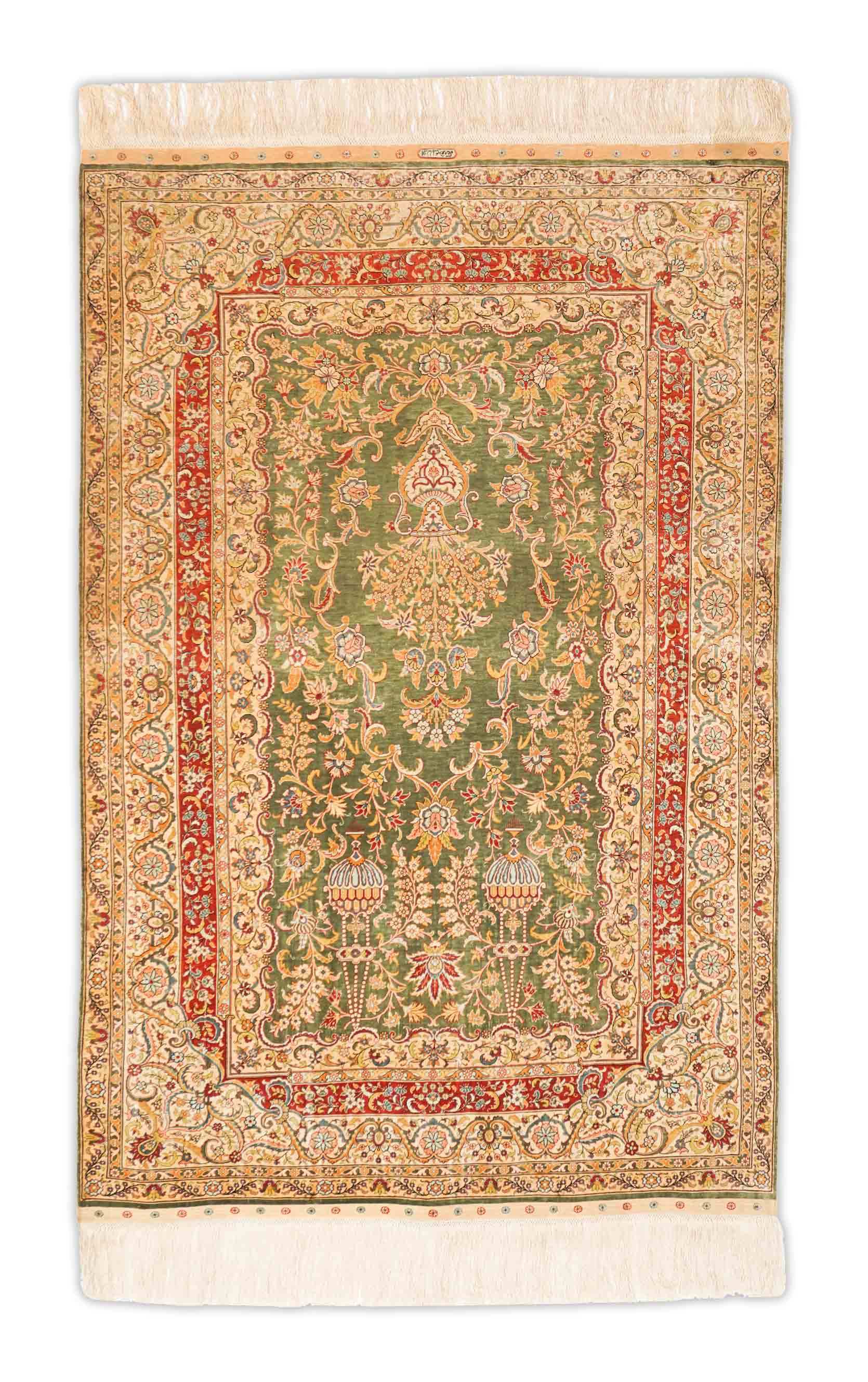 Hereke aus reiner Seide | 130 cm x 86 cm | Nr. Z-131