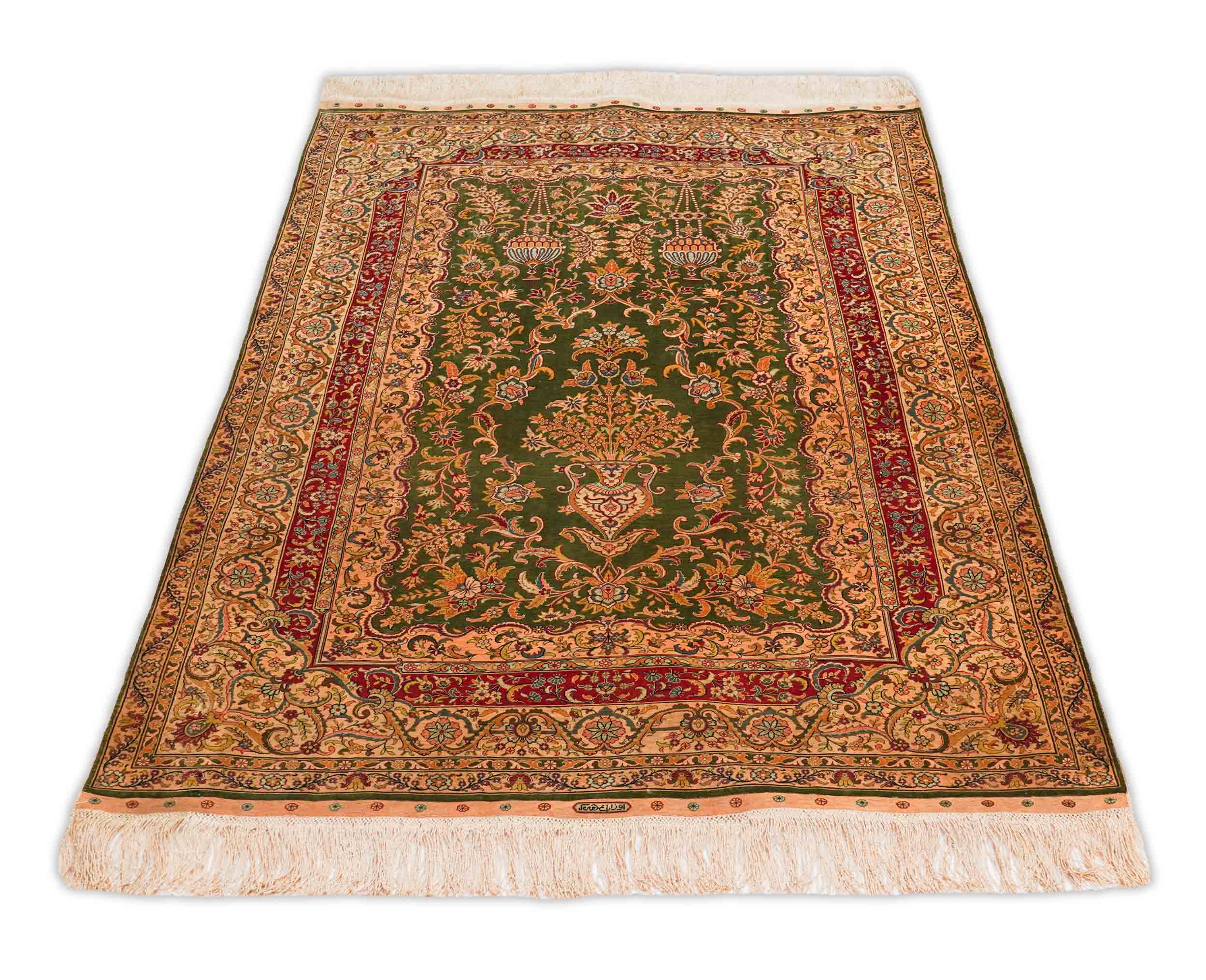 Hereke aus reiner Seide | 130 cm x 86 cm | Nr. Z-131