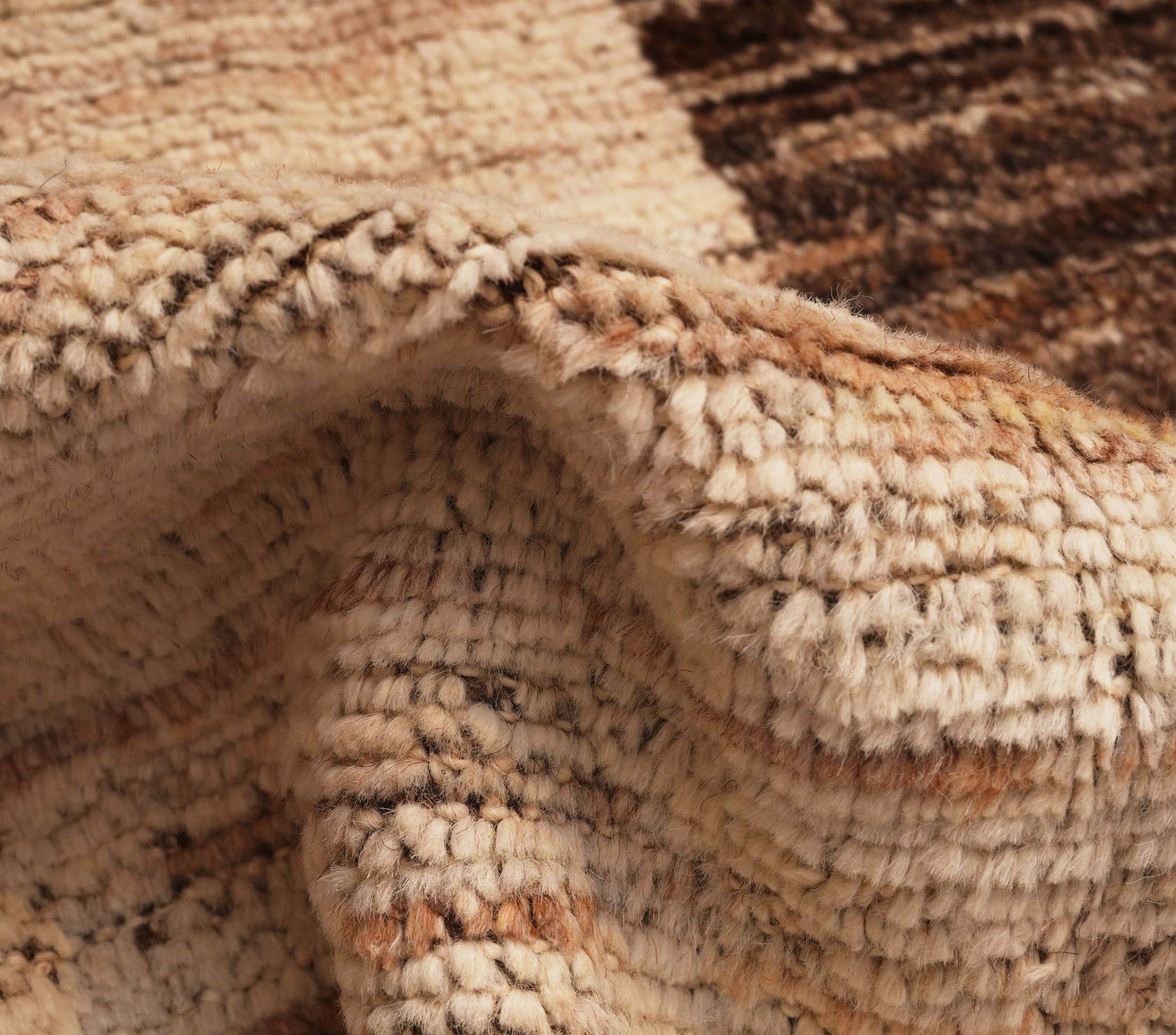 Beni Berber Teppich mit Muster in beige, braun und 291 cm x 260 cm groß