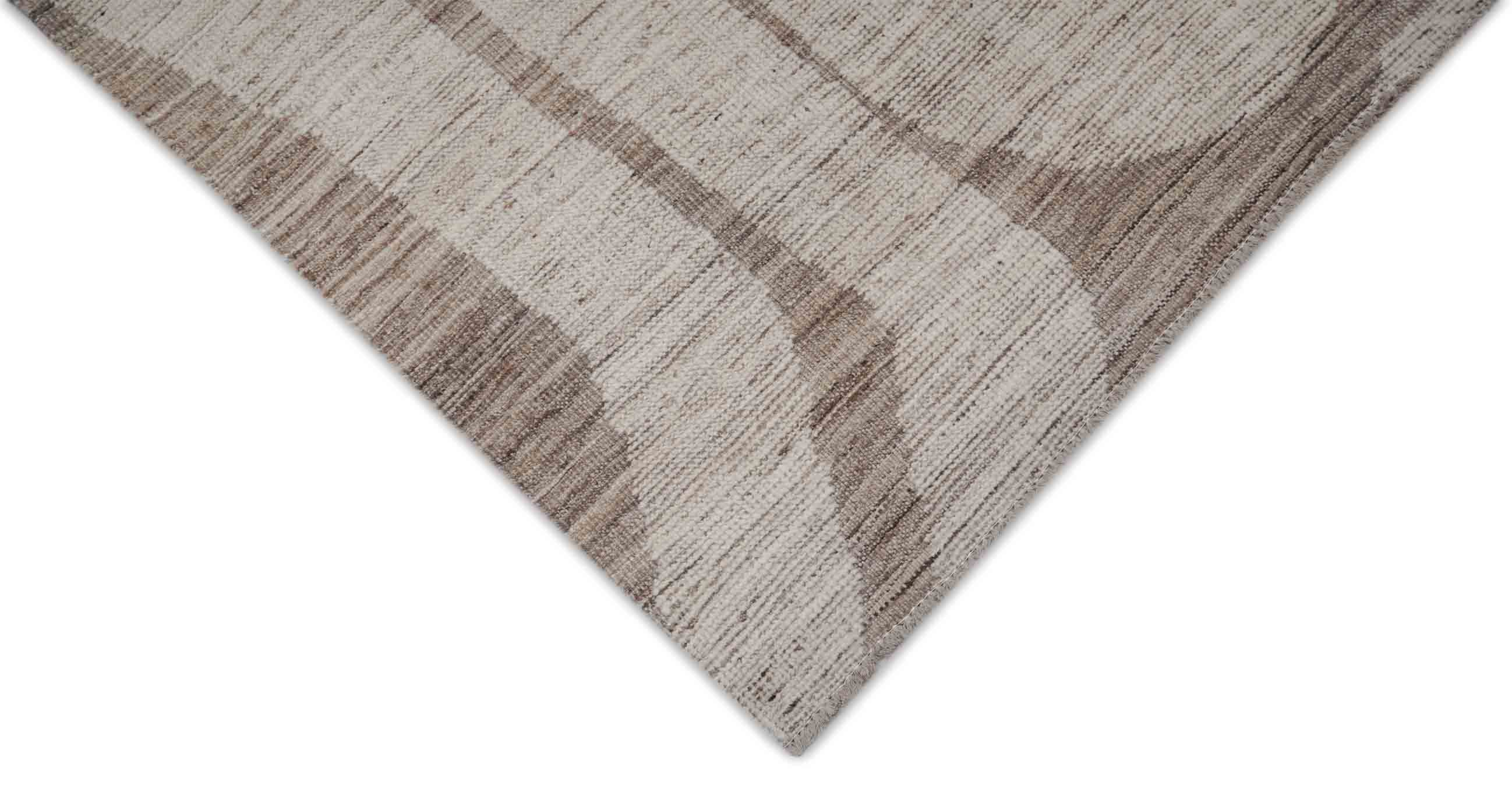 Beni Berber Teppich gestreit in beige und 363 cm x 281 cm groß