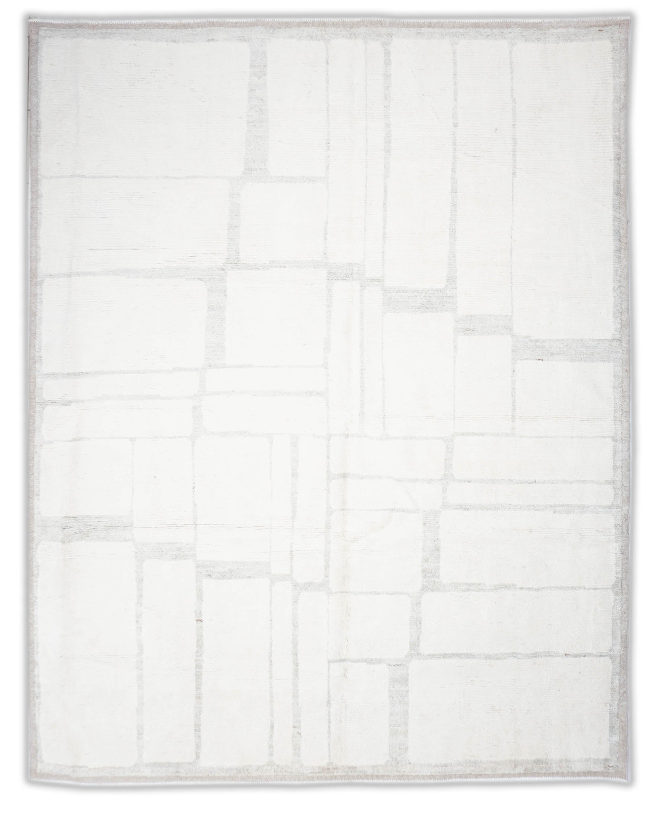 Struktur Beni Berber Teppich in cremeweiß und 295 cm x 254 cm groß