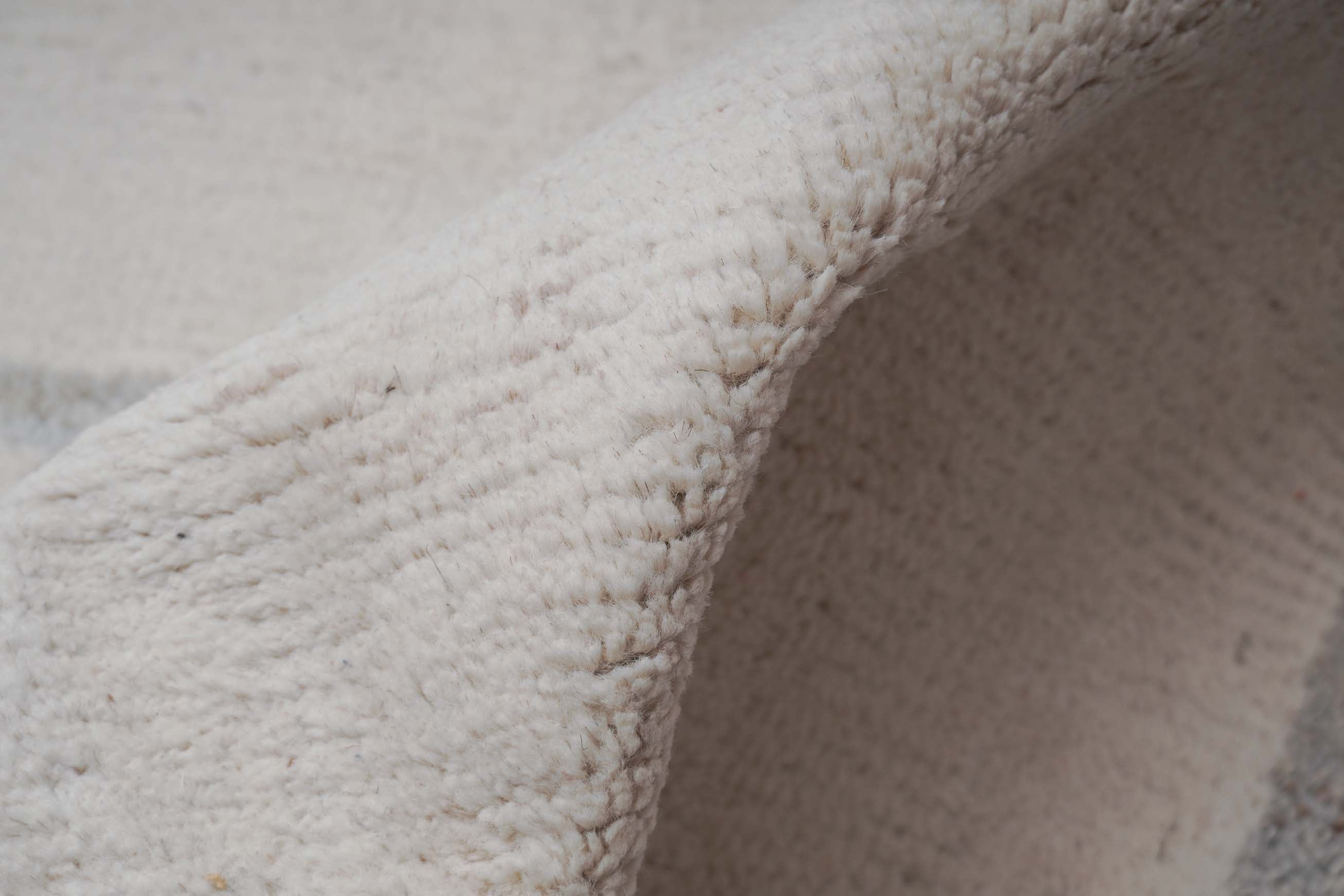 Struktur Beni Berber Teppich in cremeweiß und 295 cm x 254 cm groß