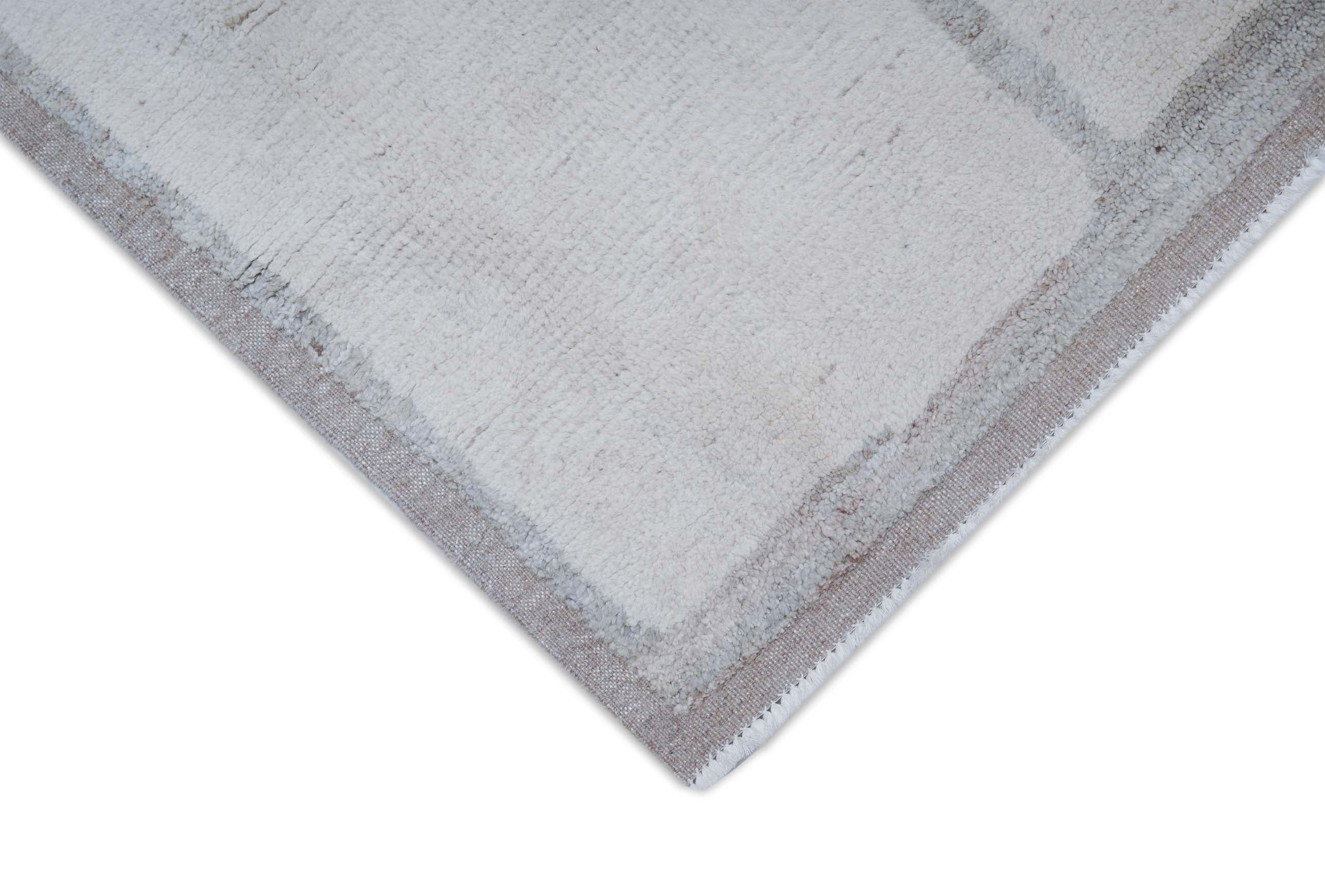 Struktur Beni Berber Teppich in cremeweiß und 295 cm x 254 cm groß