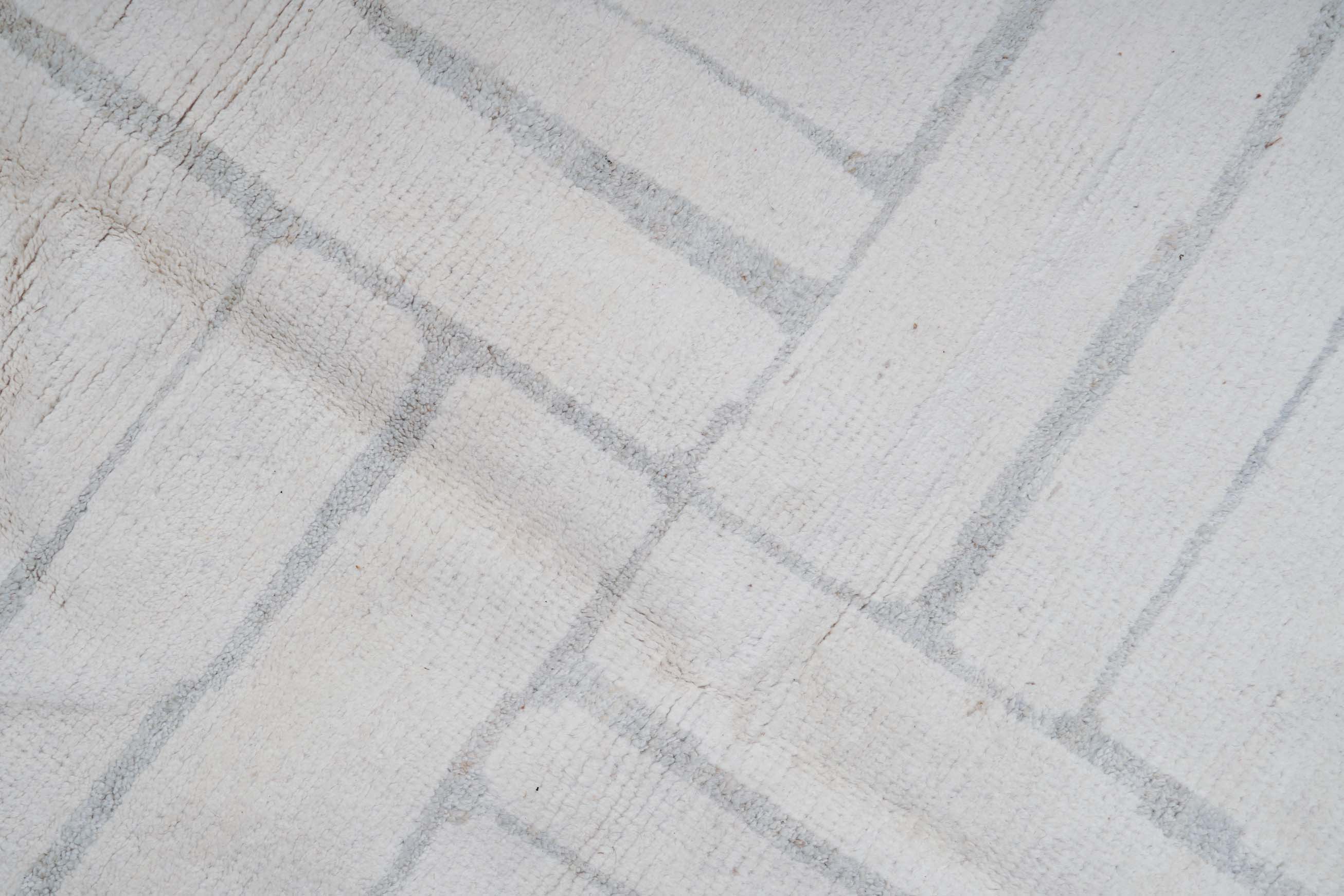 Struktur Beni Berber Teppich in cremeweiß und 295 cm x 254 cm groß