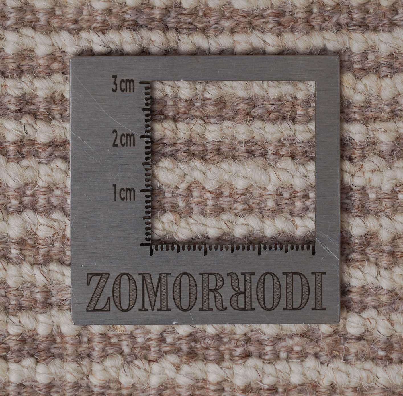 Struktur Beni Berber Teppich in cremeweiß und 295 cm x 254 cm groß