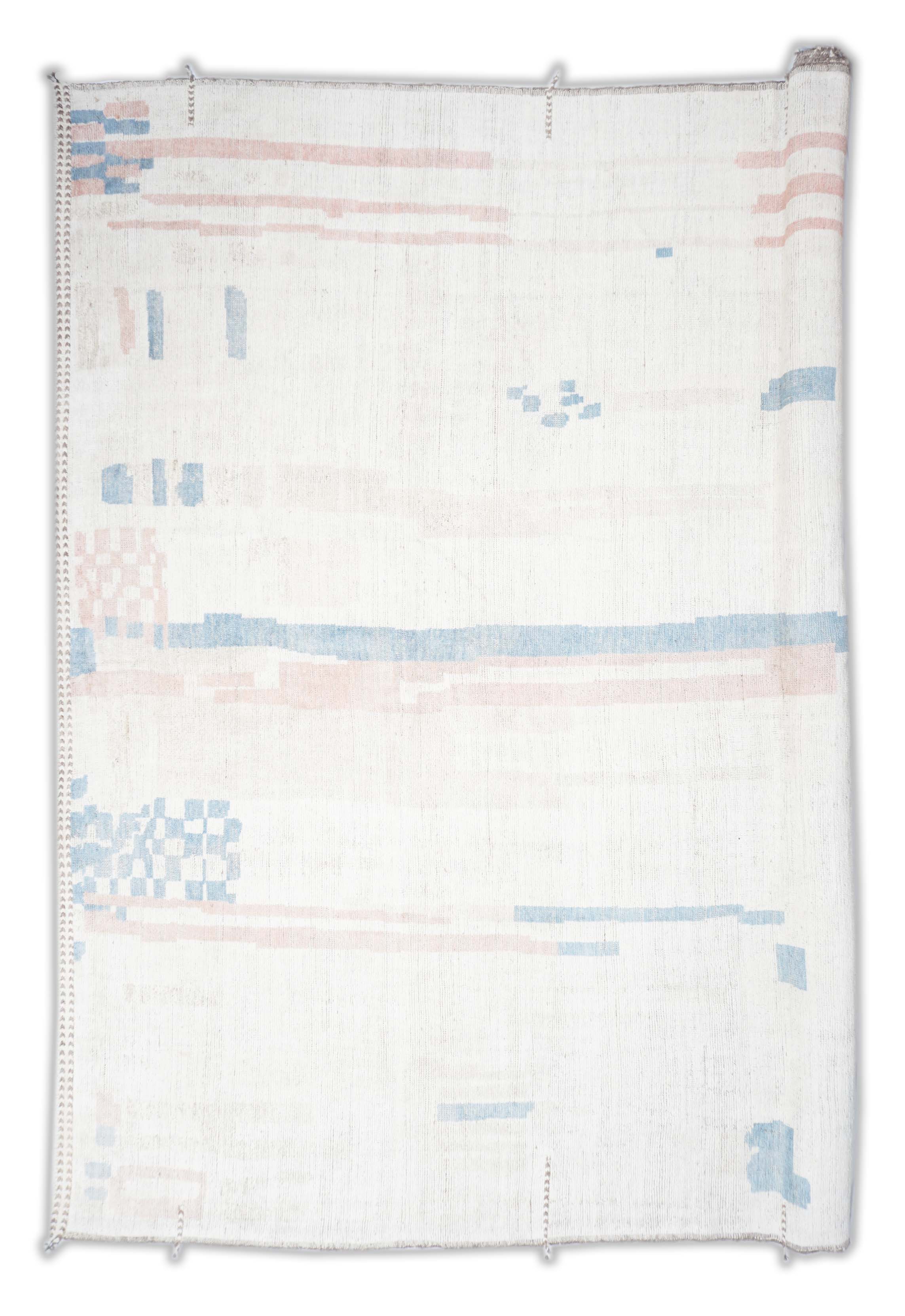 Moderner Beni Berber Teppich in bunt und 447 cm x 377 cm groß