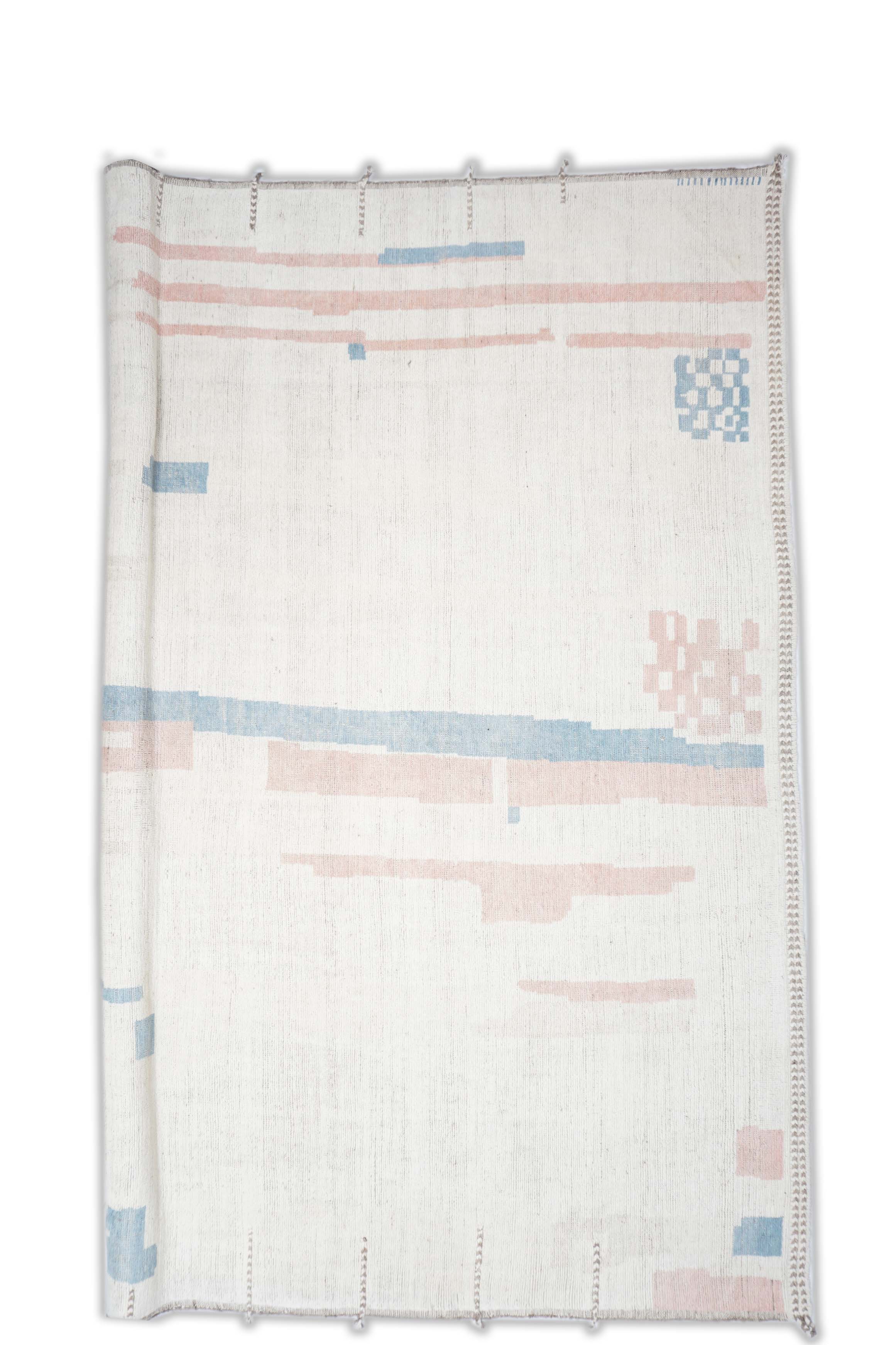 Moderner Beni Berber Teppich in bunt und 447 cm x 377 cm groß