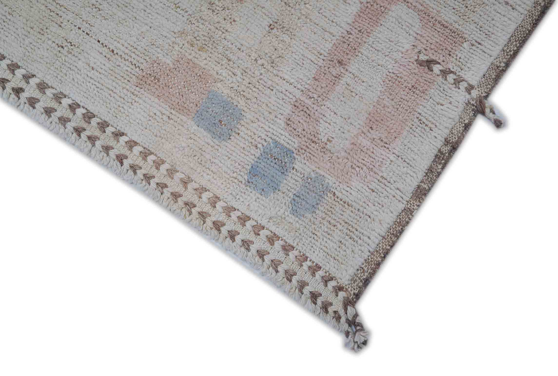 Moderner Beni Berber Teppich in bunt und 447 cm x 377 cm groß