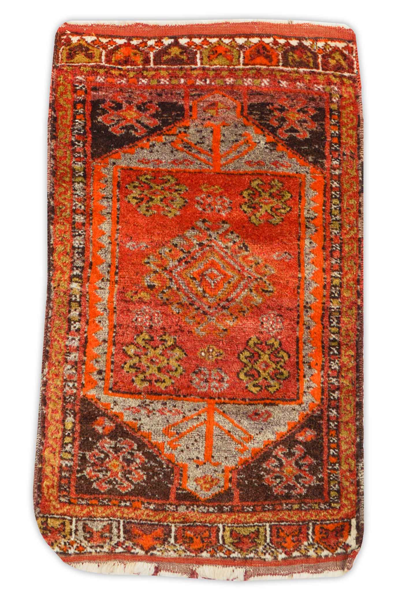 Alter Türkischer Orientteppich | 88 cm x 53 cm | Nr. Z-1416