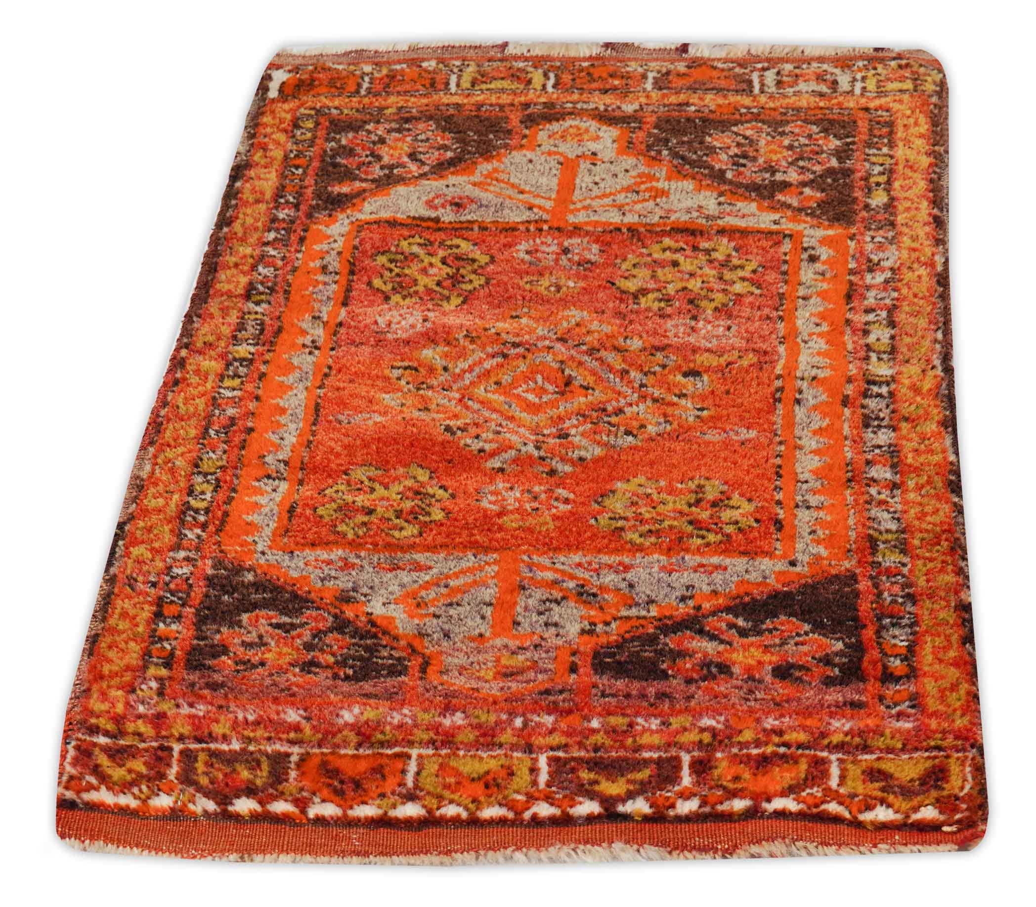 Alter Türkischer Orientteppich | 88 cm x 53 cm | Nr. Z-1416