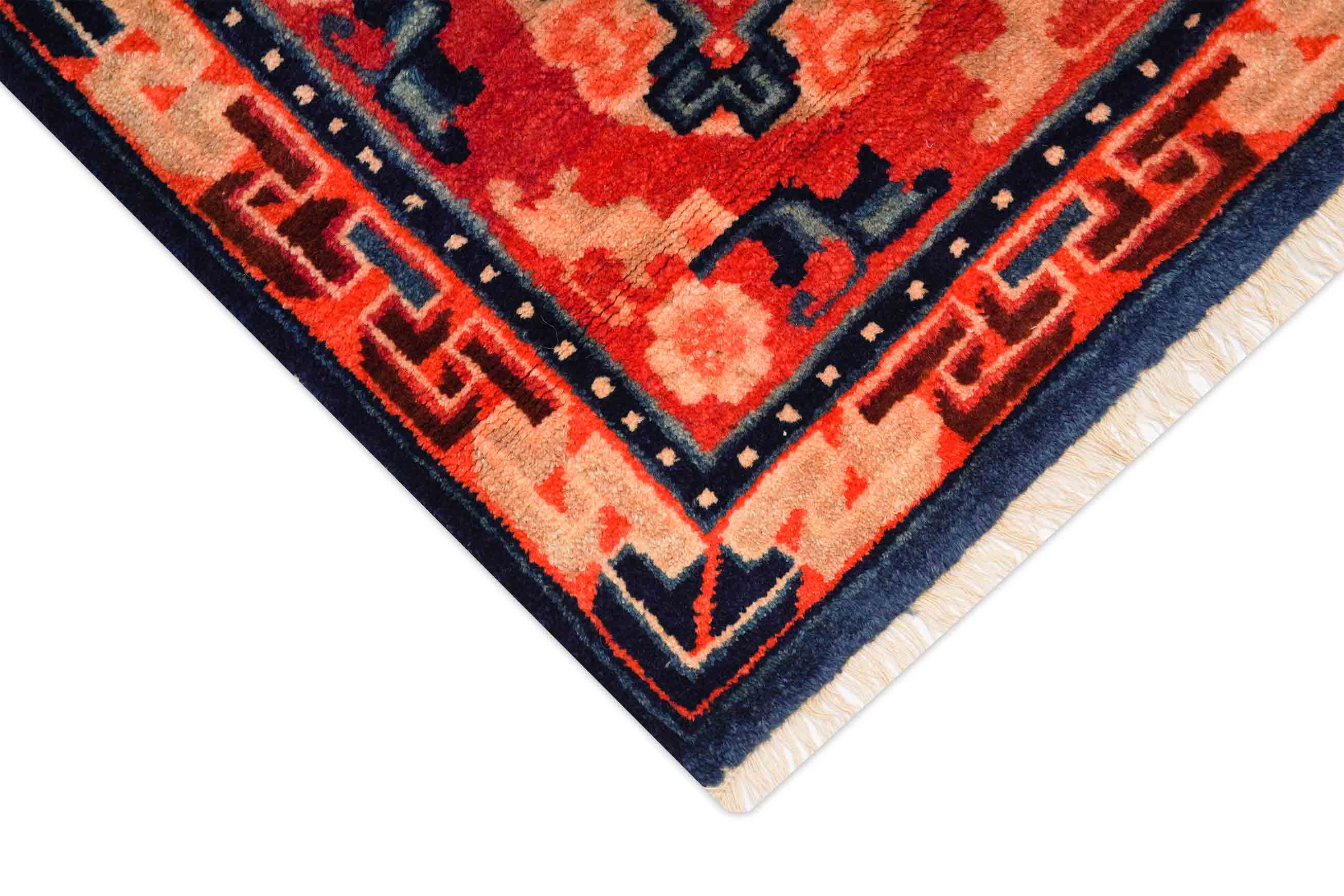 Alter China Teppich | 59 cm x 58 cm | Nr. Z-1427