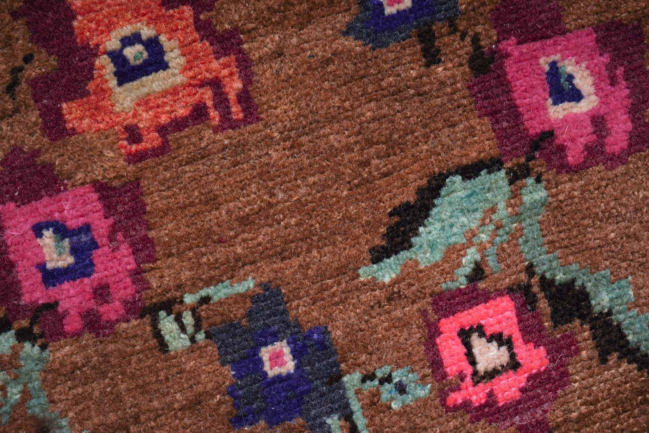 Alter Türkischer Orientteppich | 85 cm x 41 cm | Nr. Z-1535