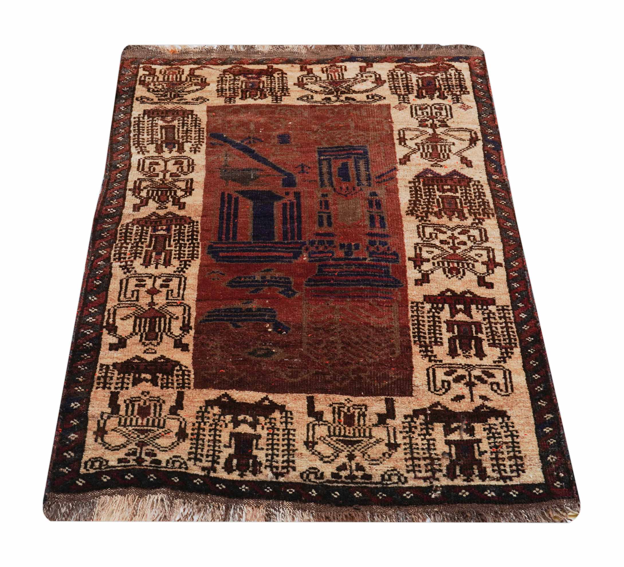 Alter Türkischer Orientteppich | 120 cm x 77 cm | Nr. Z-1586