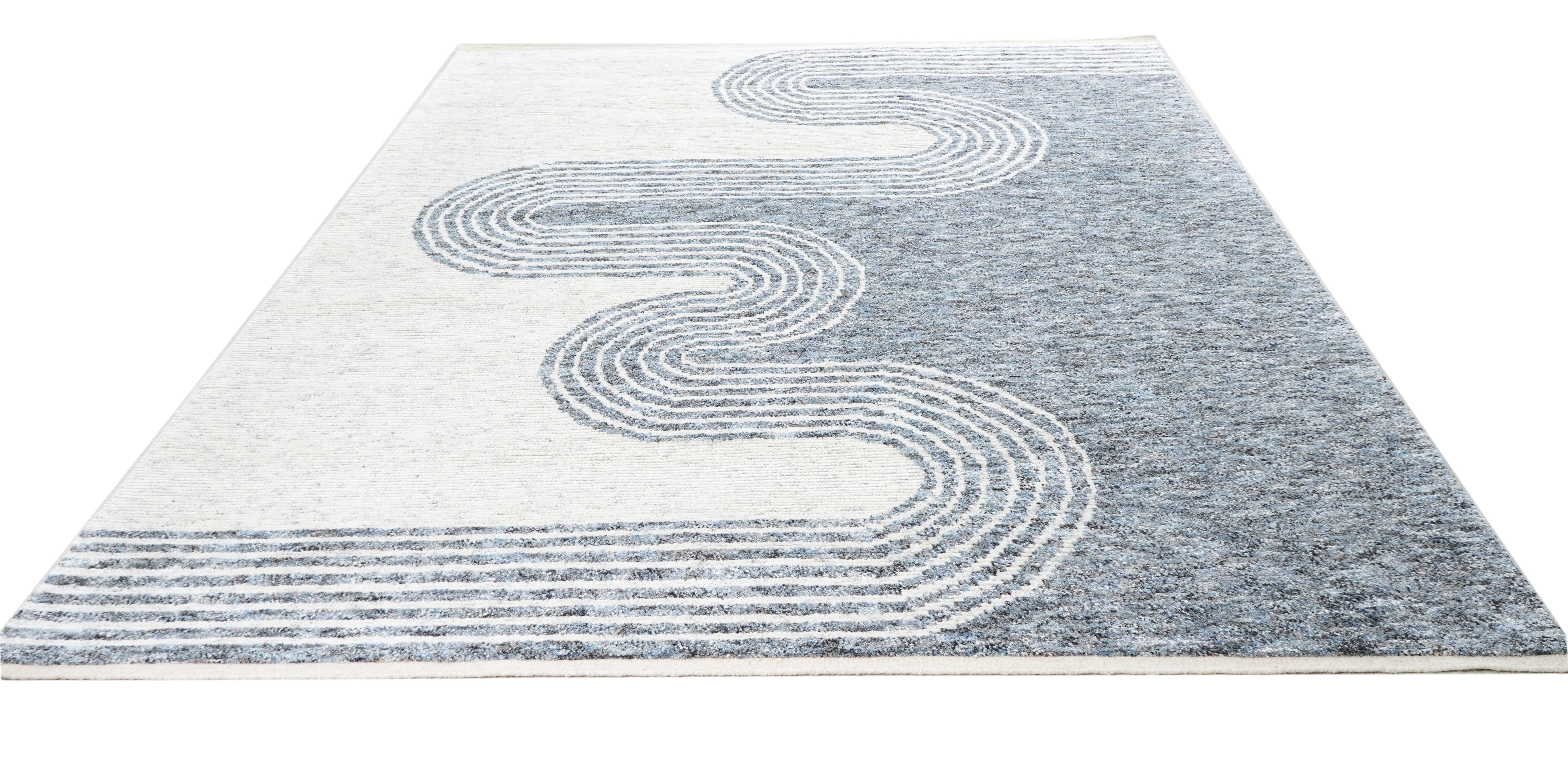 Beni Berber Teppich in hellgrau und 310 cm x 250 cm groß