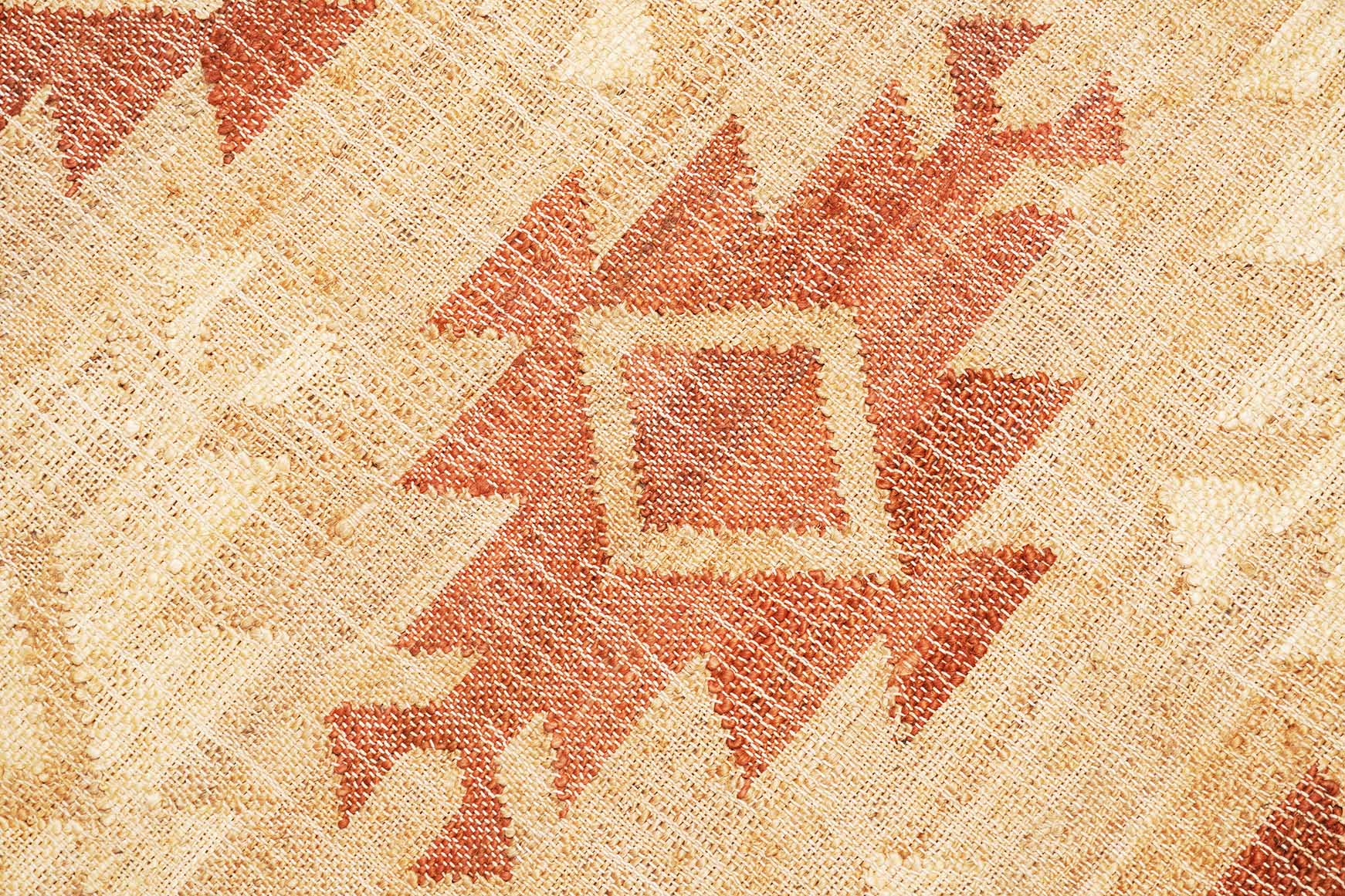 Jute Teppich in beige, Terracotta und 230 cm x 160 cm groß