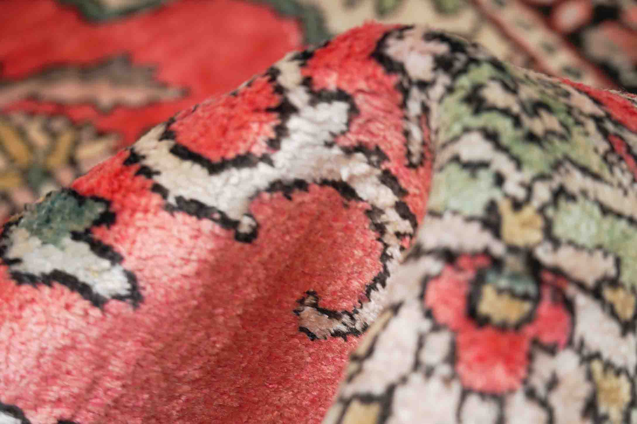 Kaschmir Teppich aus reiner Seide | 94 cm x 62 cm | Nr. Z-1999