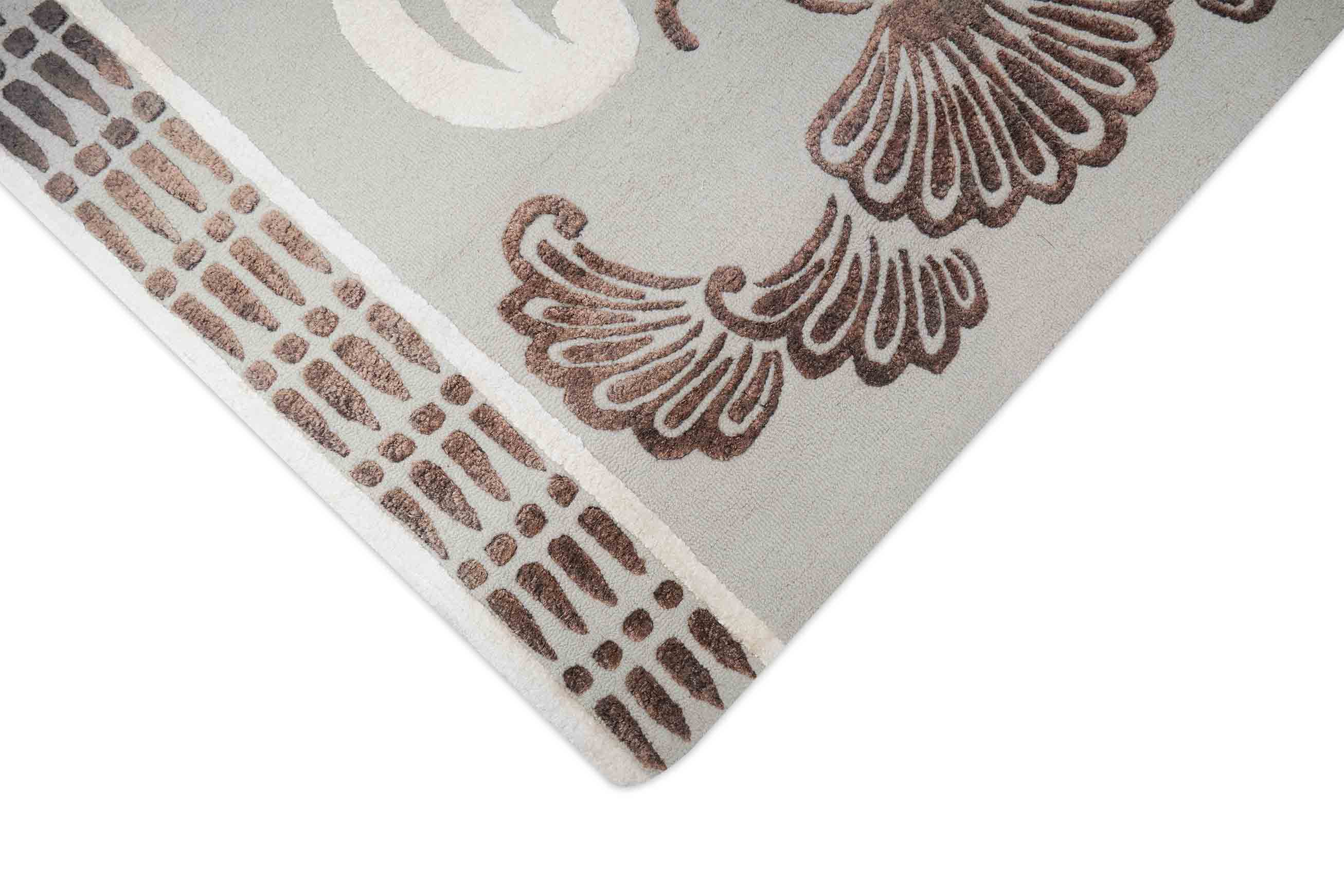 Handgetufteter Moderner Designer Teppichteppich | 295 cm x 192 cm | Nr. Z-2007