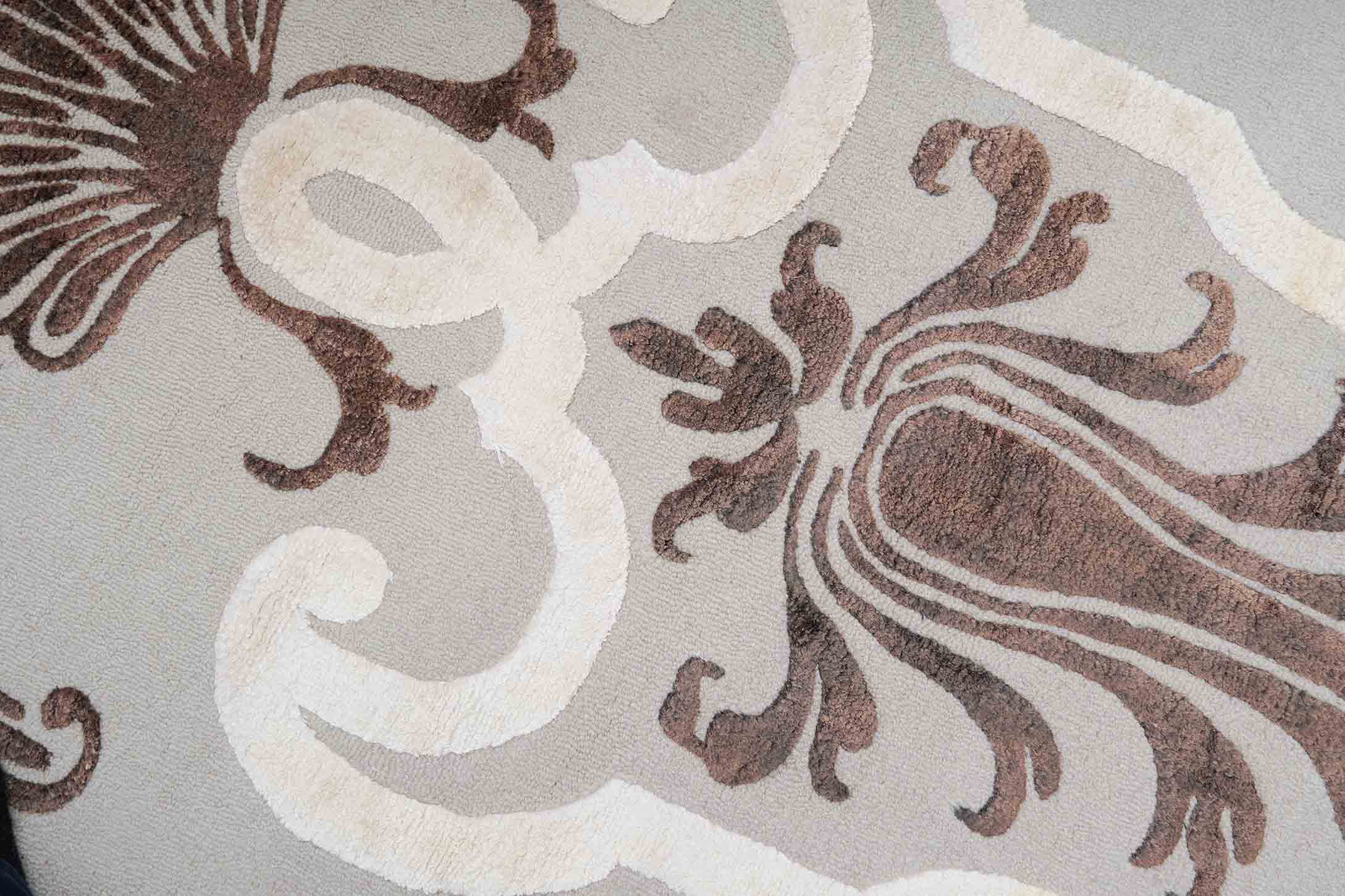 Handgetufteter Moderner Designer Teppichteppich | 295 cm x 192 cm | Nr. Z-2007