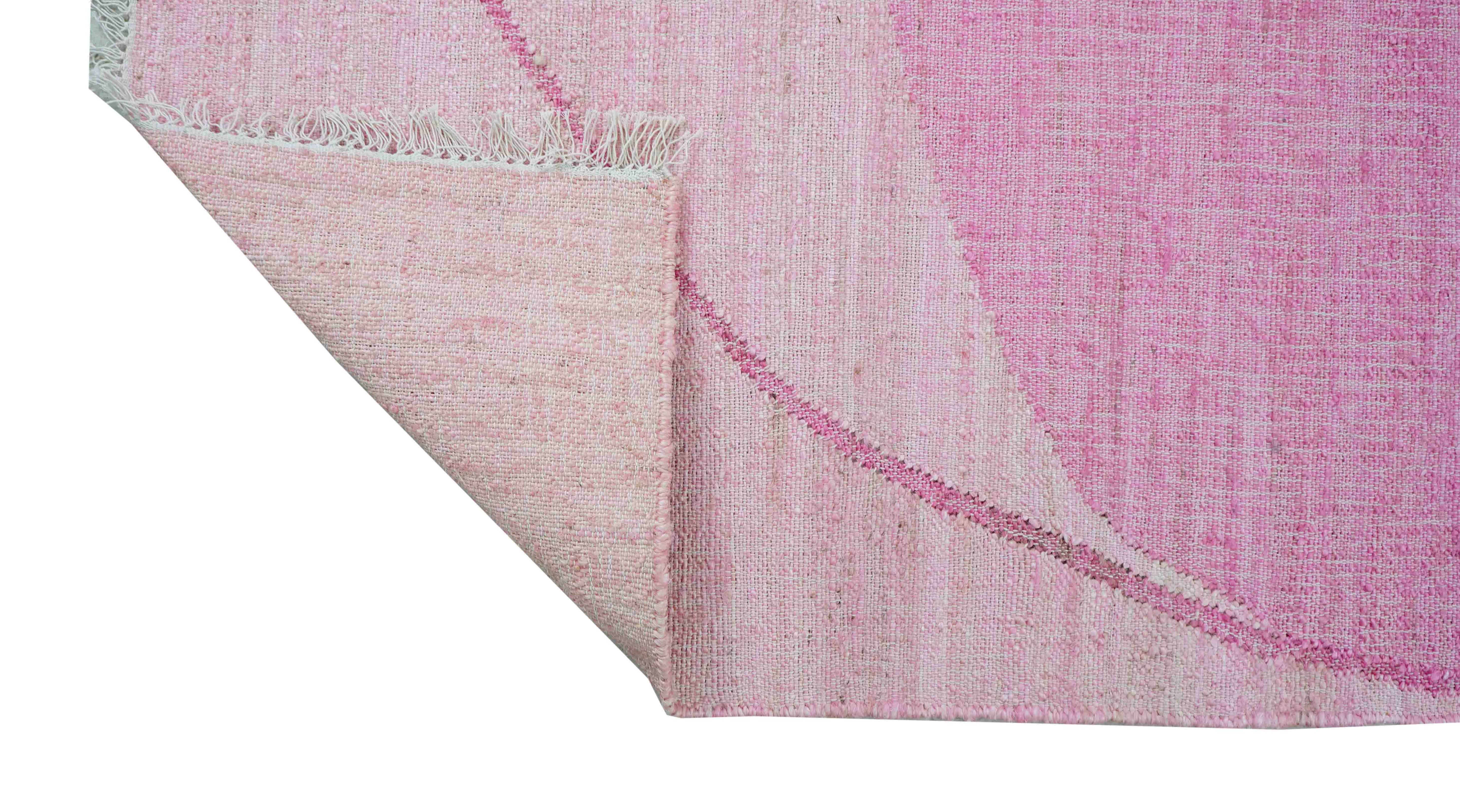 Jute Teppich in rosa und 232 cm x 160 cm groß