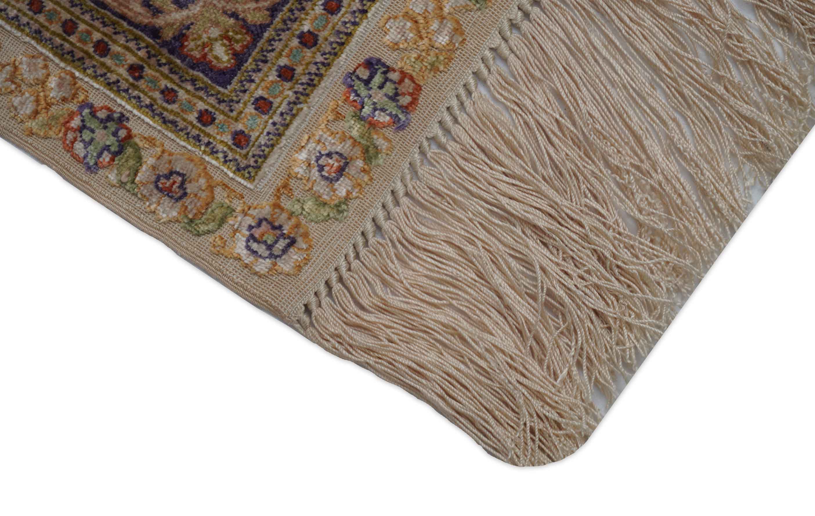 Chinesischer Hereke aus reiner Seide | 120 cm x 77 cm | Nr. Z-315