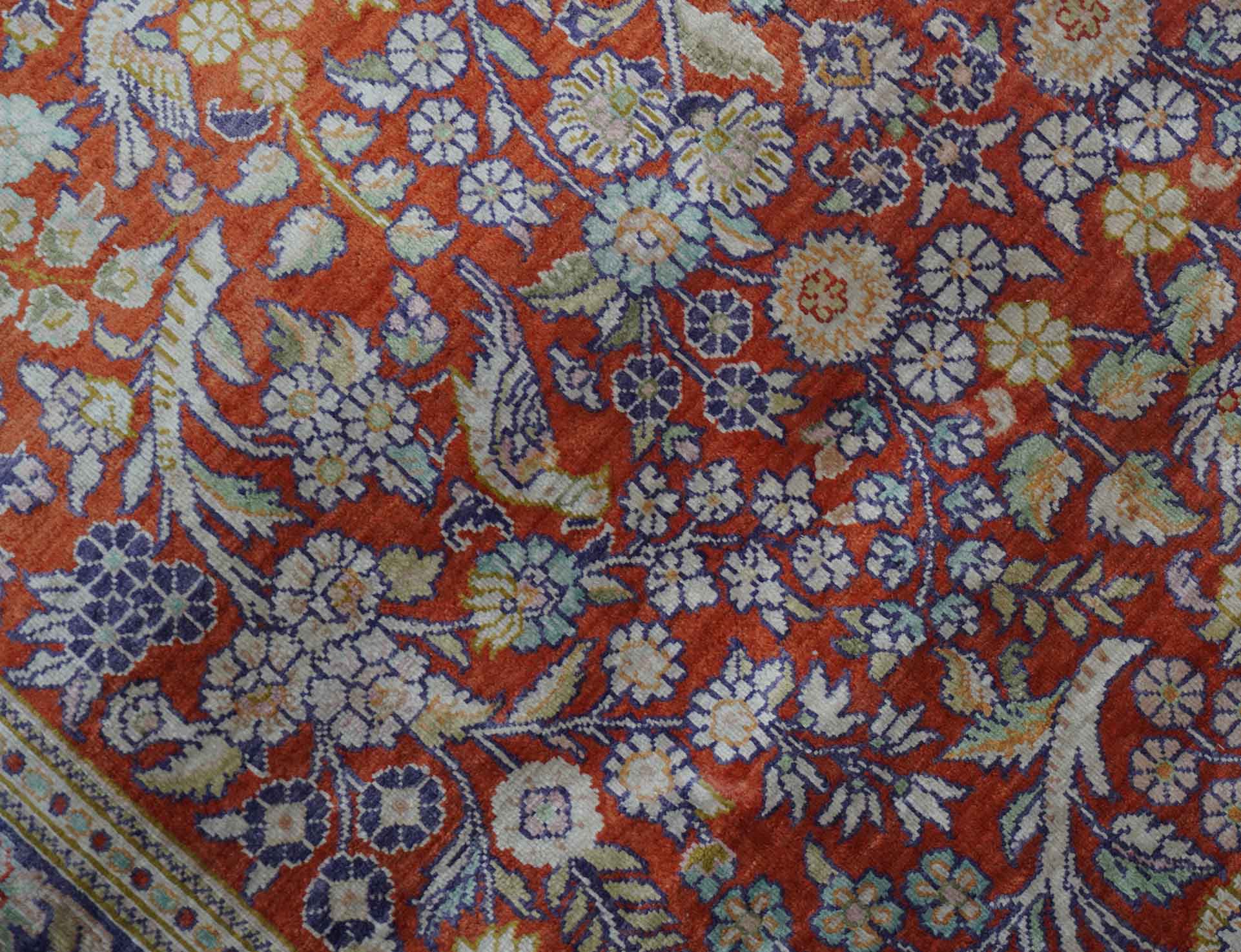 Chinesischer Hereke aus reiner Seide | 120 cm x 77 cm | Nr. Z-315