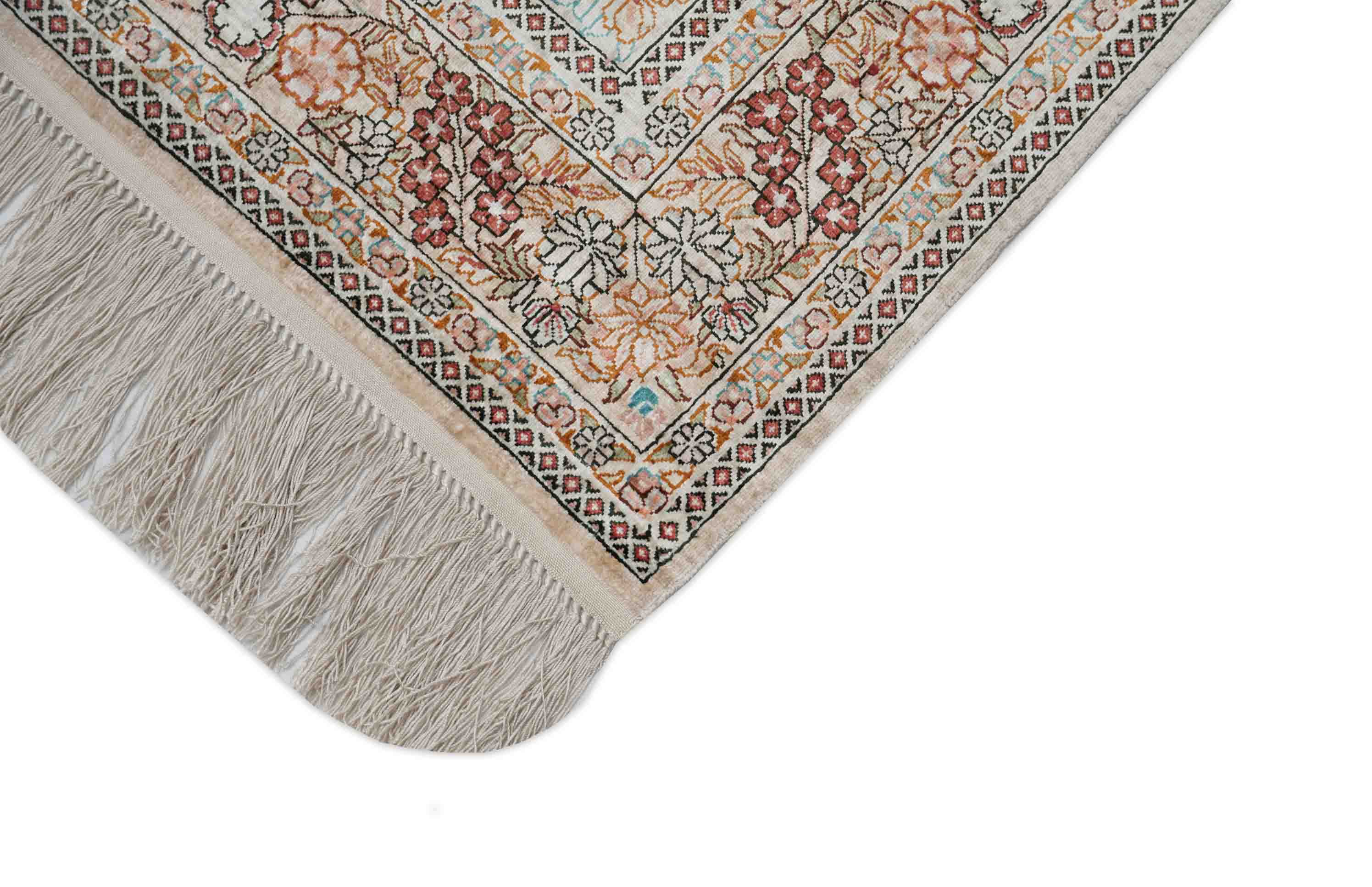 Chinesischer Hereke aus reiner Seide | 123 cm x 79 cm | Nr. Z-335