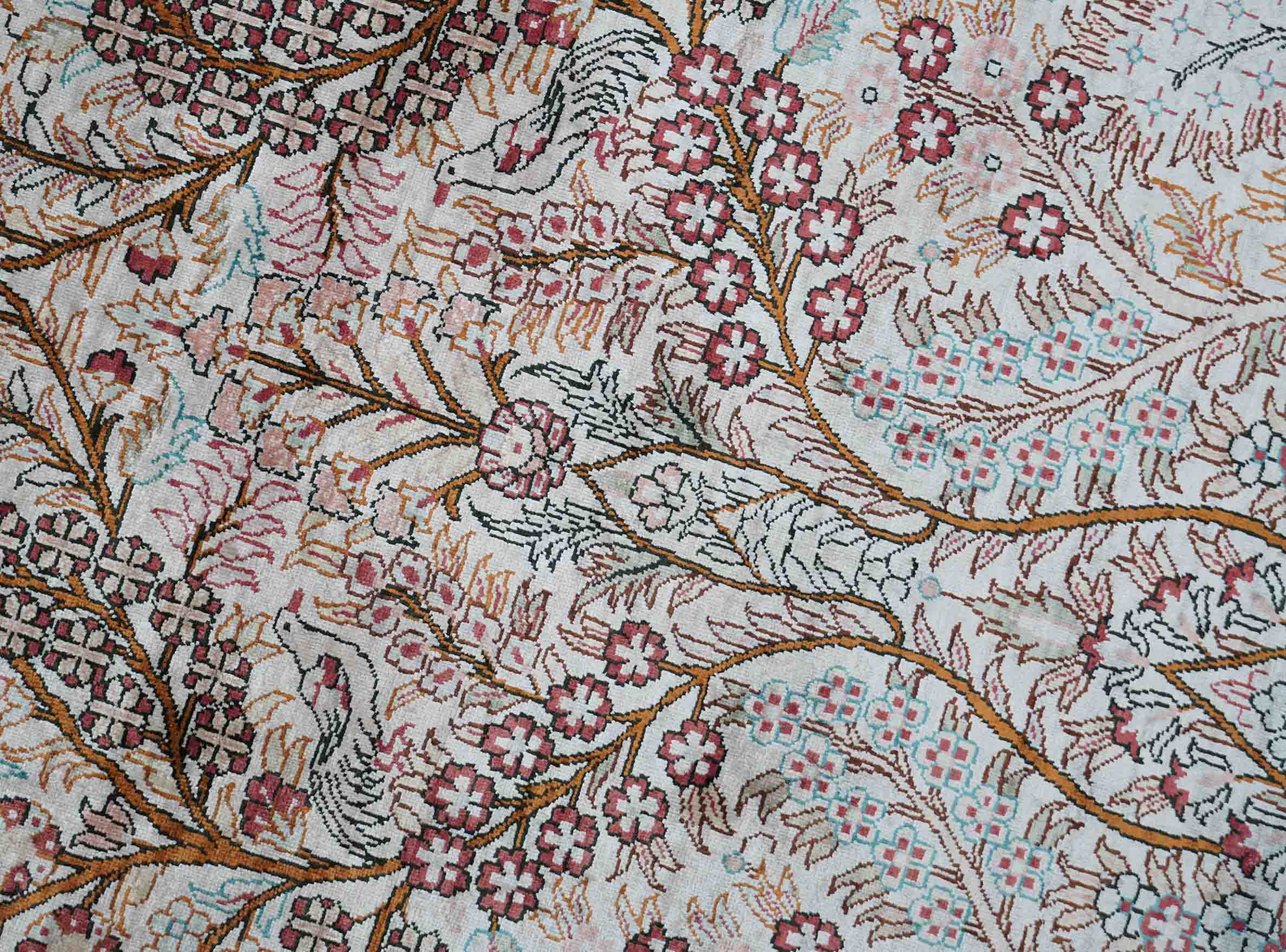 Chinesischer Hereke aus reiner Seide | 123 cm x 79 cm | Nr. Z-335