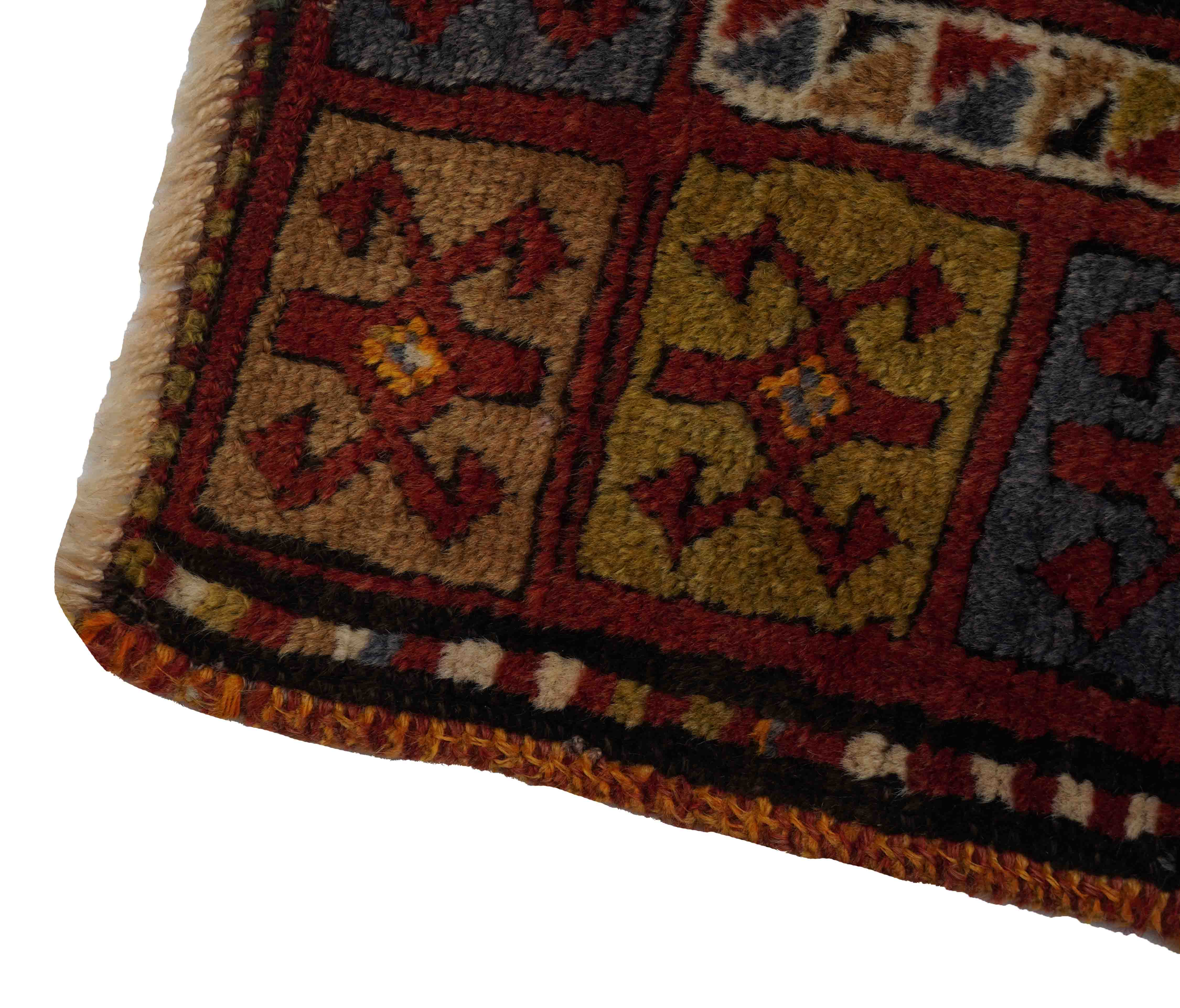 Antiker Kordi Läufer in gold und 500 cm x 107 cm groß