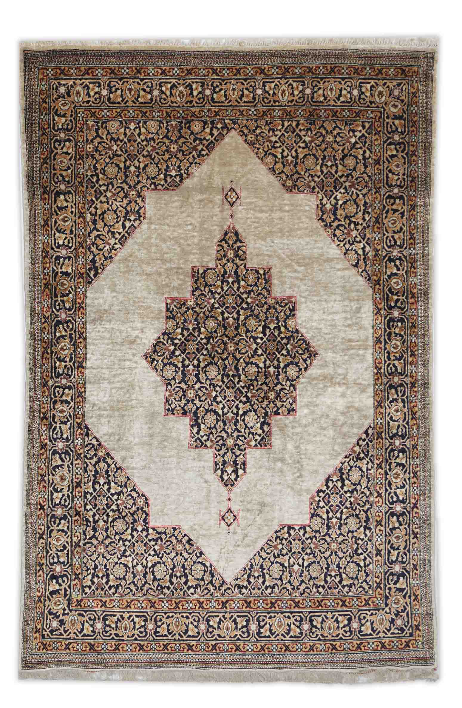 Ghom aus reiner Seide | 157 cm x 102 cm | Nr. Z-347