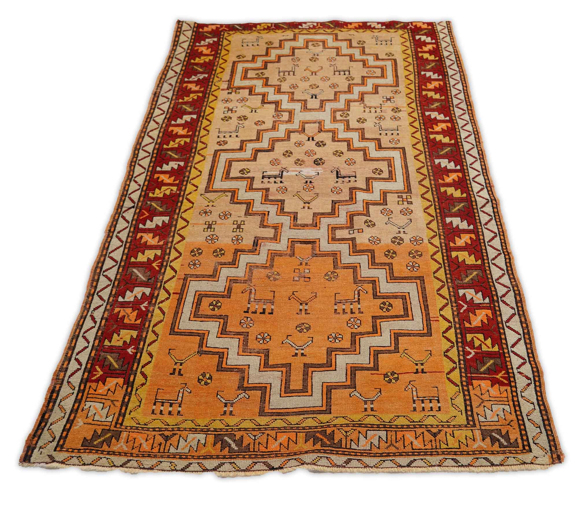 Antiker Kazak | 226 cm x 126 cm | Nr. Z-352