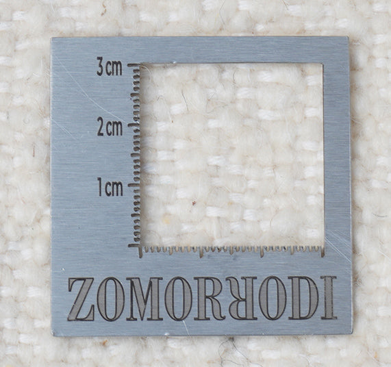 Marokkanischer Berberteppich in schwarz-weiß und 238 cm x 162 cm groß