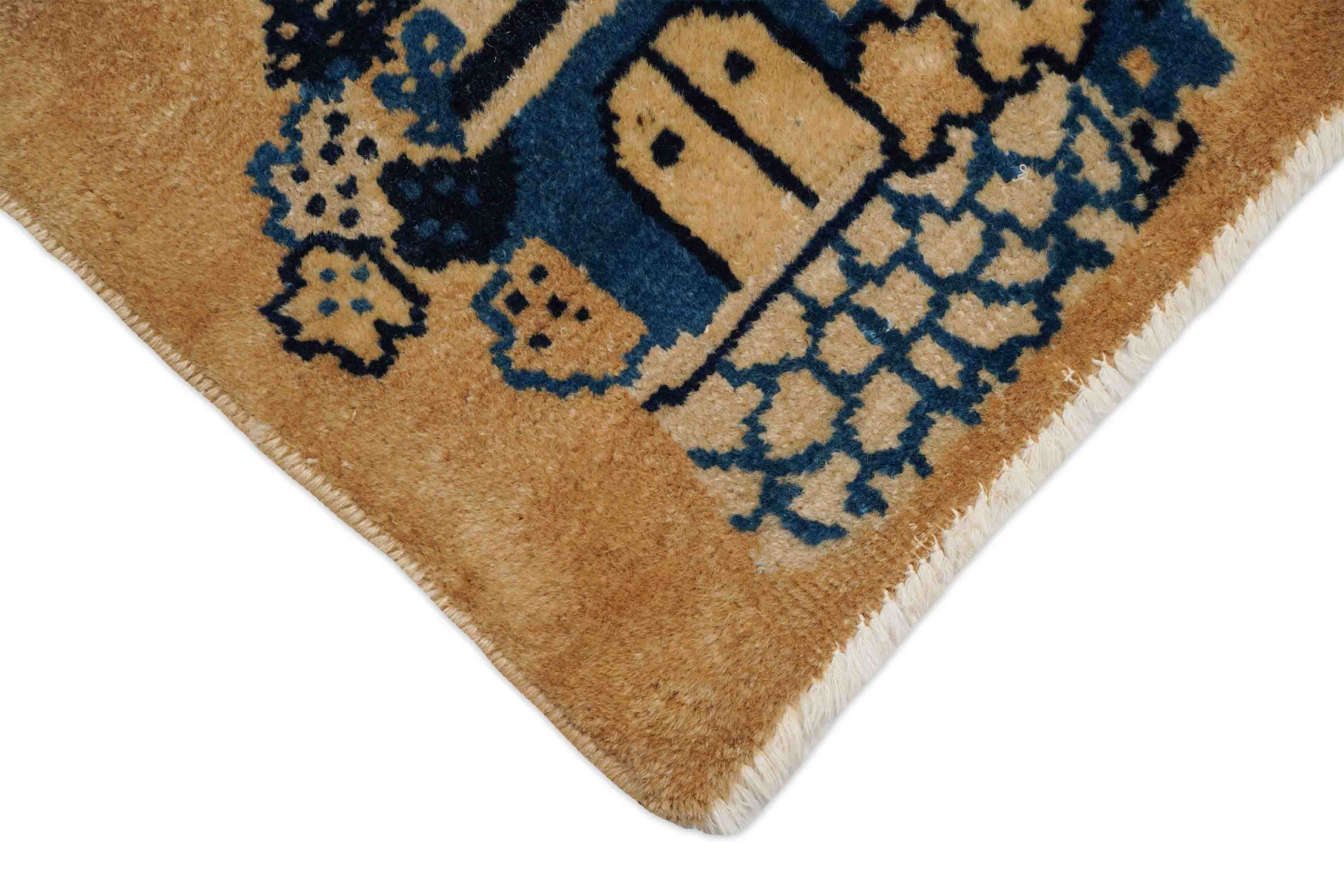 Antiker China Teppich | 145 cm x 91 cm | Nr. Z-591