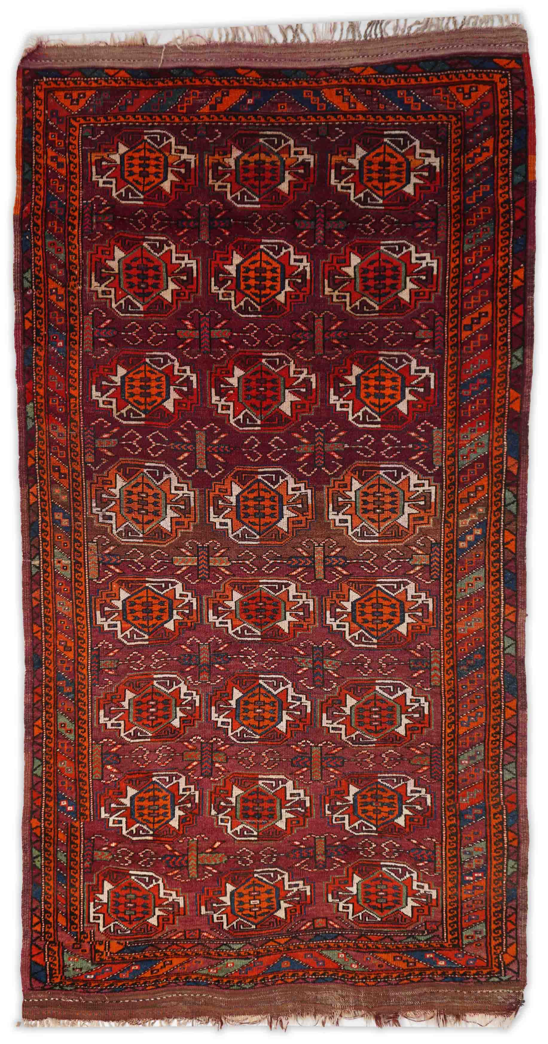 Antiker Türkischer Orientteppich | 235 cm x 127 cm | Nr. Z-677